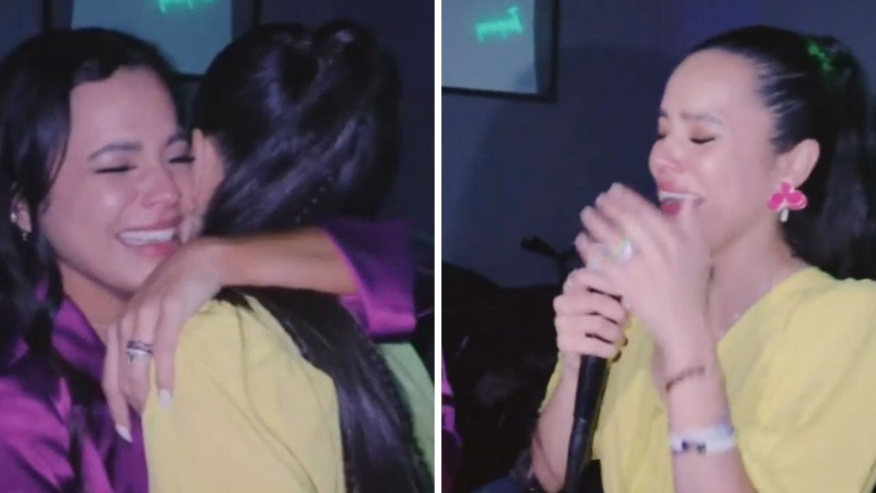O que rolou? Ex-BBBs Emilly e Mayla Araújo tem crise de choro durante aniversário: “Espero que Deus nos permita”