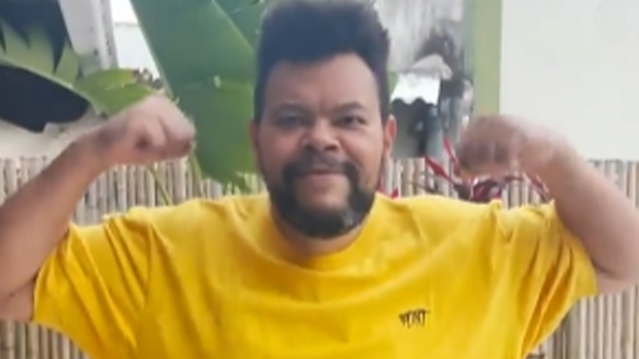 Secou! Ex-BBB Babu Santana celebra perda de peso e mostra resultados em vídeo: “Rumo aos 90”