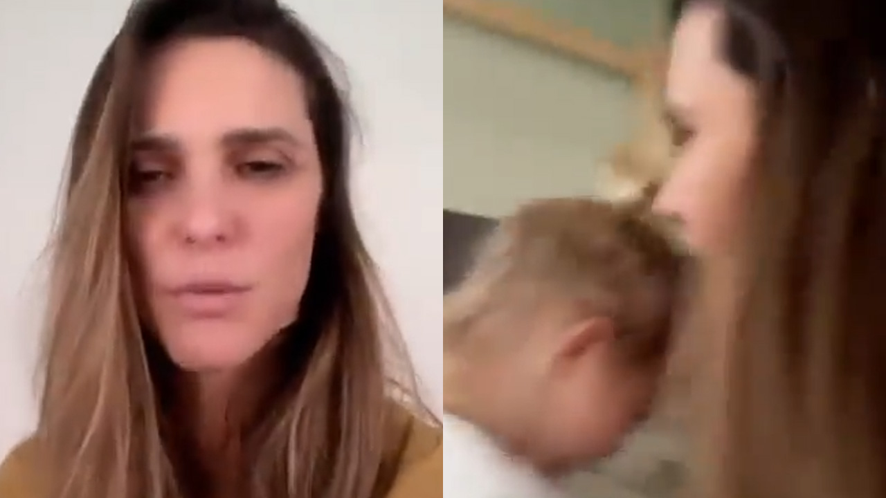 Discreta, Fernanda Lima mostra a bebê Maria falante em vídeo e desabafa sobre noites mal dormidas: “Tentando de tudo”