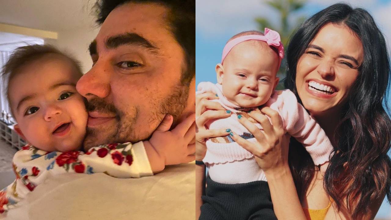 Filha de Marcelo Adnet combina roupinha com herdeira de Talita Younan em aula de natação: “Muito amigas”