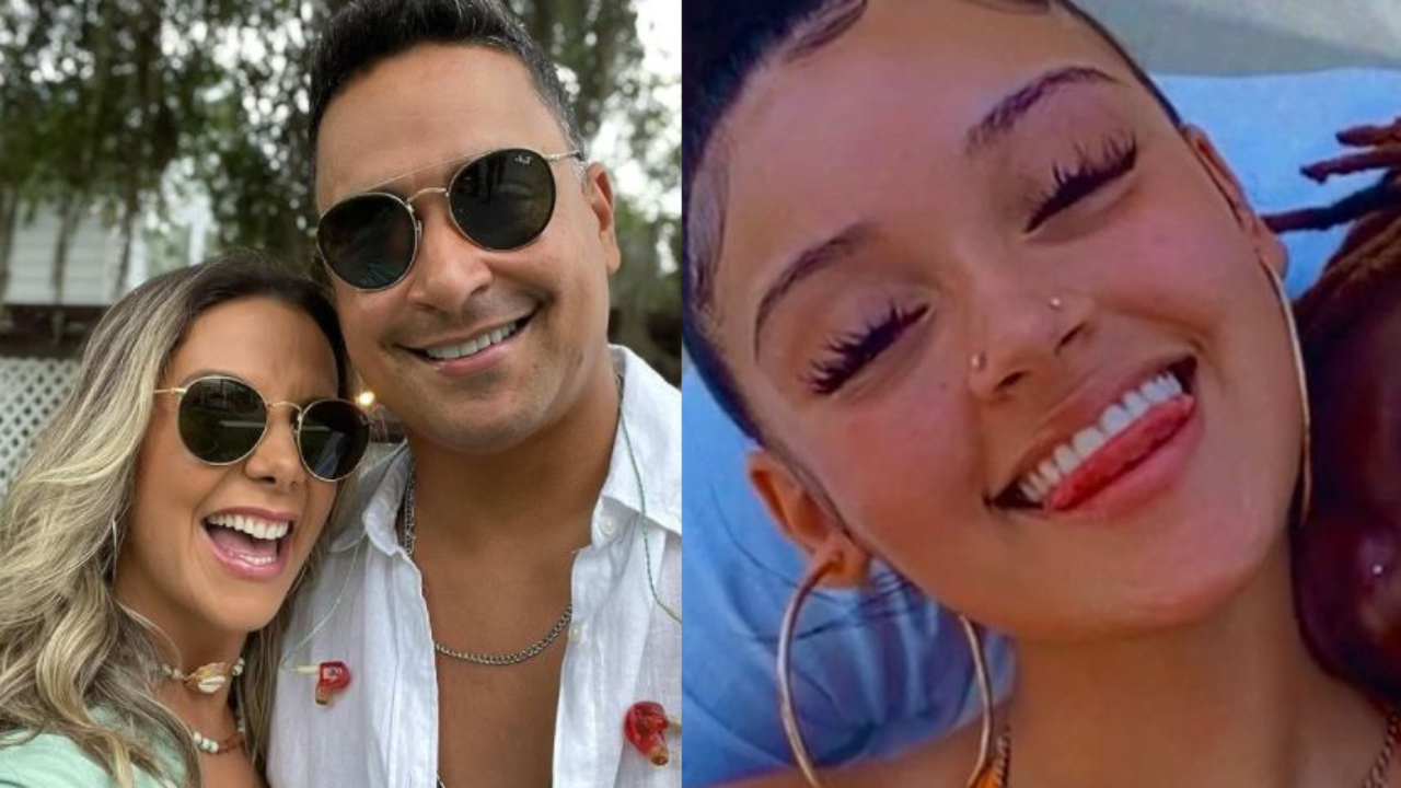 Filha de Xanddy e Carla Perez ganha chamego do namorado americano e coleciona elogios: “Que casal!”