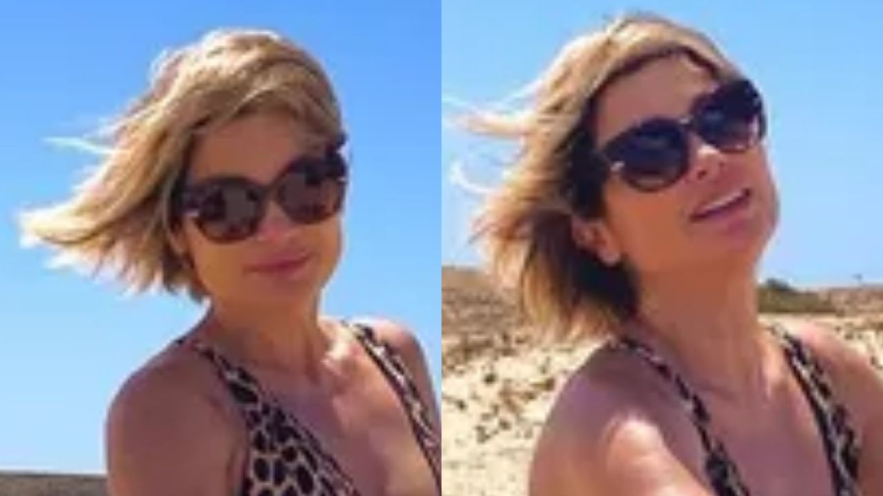 Sai da frente! De oncinha, Flávia Alessandra empina bumbum em quadriciclo e corpaço rouba cena: “Quero carona!”