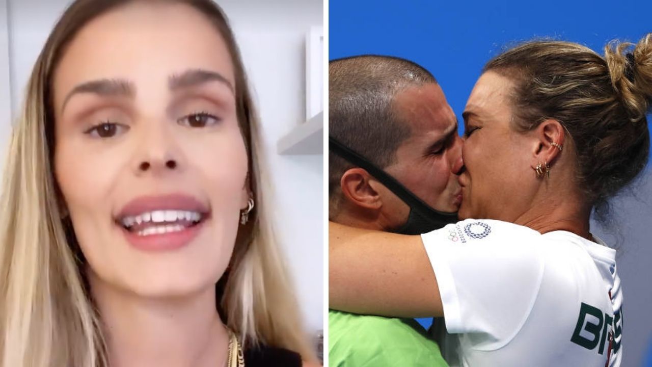 Cobrada pelos seguidores, Yasmin Brunet reage ao beijão de nadador: “Eu acho isso bizarro”