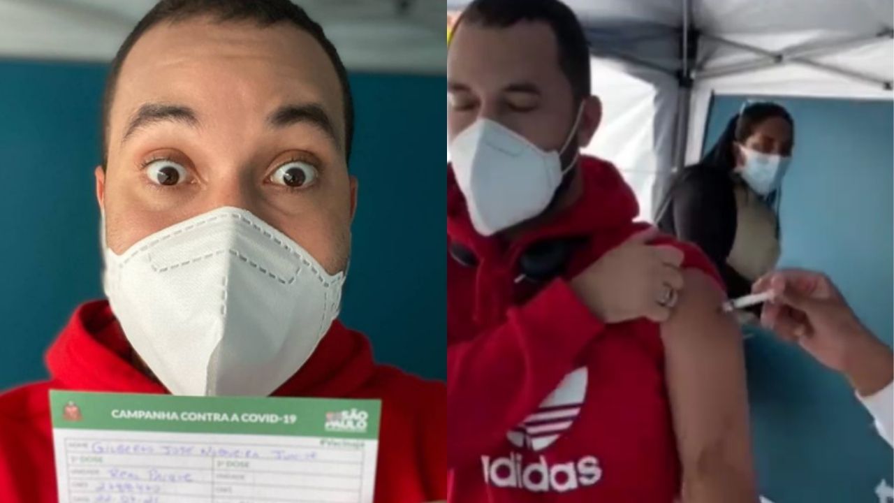 Vacinado, ex-BBB Gilberto Nogueira critica negacionismo e dá alfinetada em Bolsonaro: “Tô um jacaré bonito!”