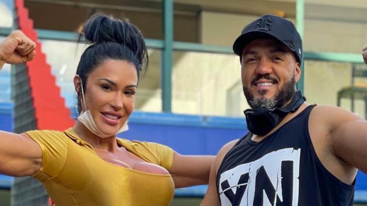 Gracyanne Barbosa ganha companhia de Belo na academia e exibe físico sarado: “Orgulho do meu Tudão”