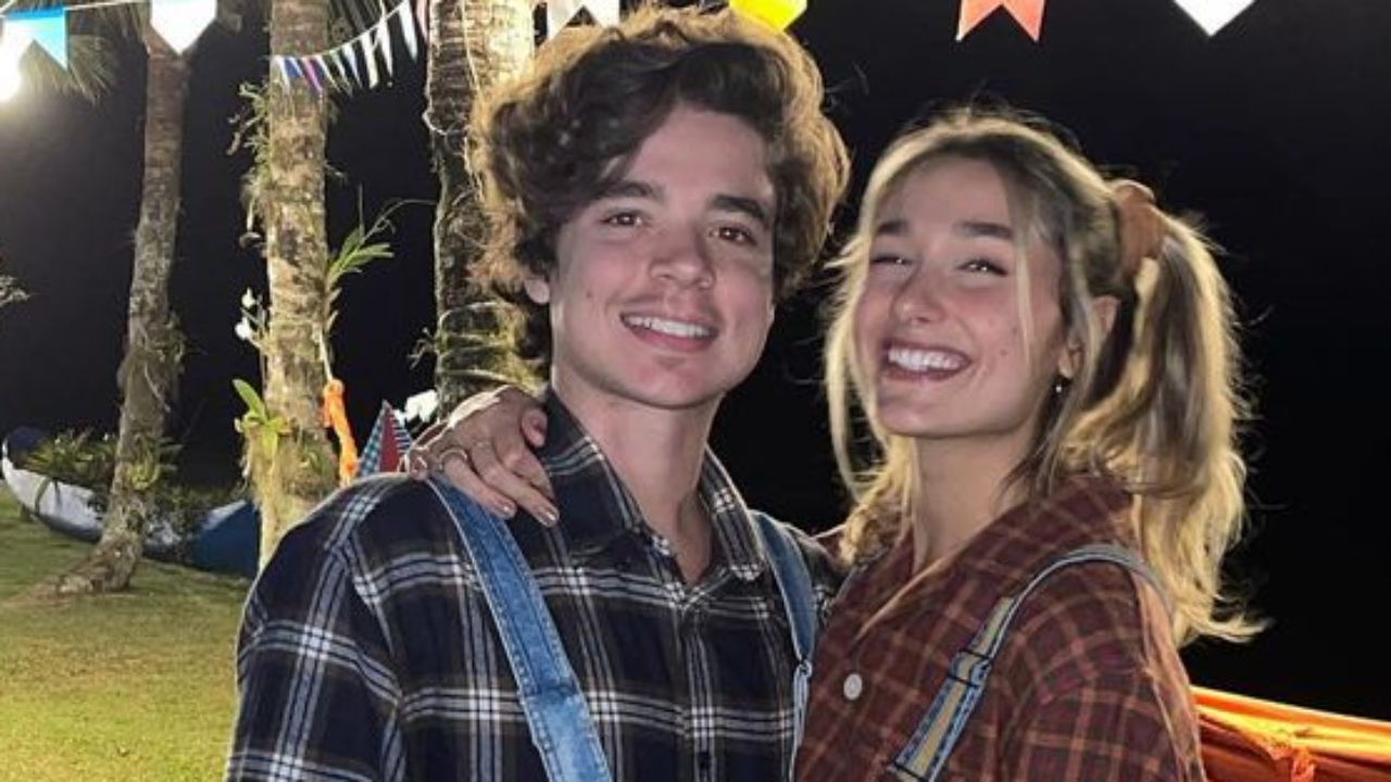 João Figueiredo recria primeira foto com Sasha Meneghel e se derrete pela esposa: “Mulher da minha vida”