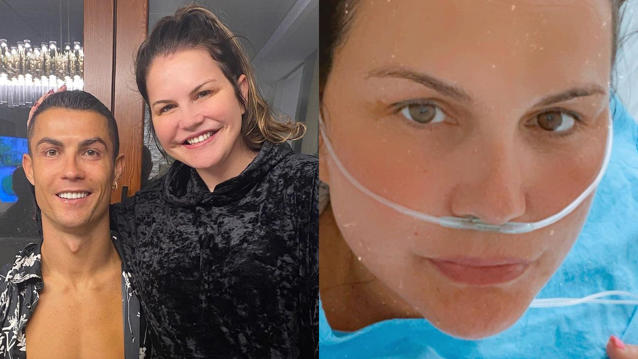 Katia Aveiro, irmã de Cristiano Ronaldo, é internada com pneumonia e Covid-19: “Fui pega pelo maldito”