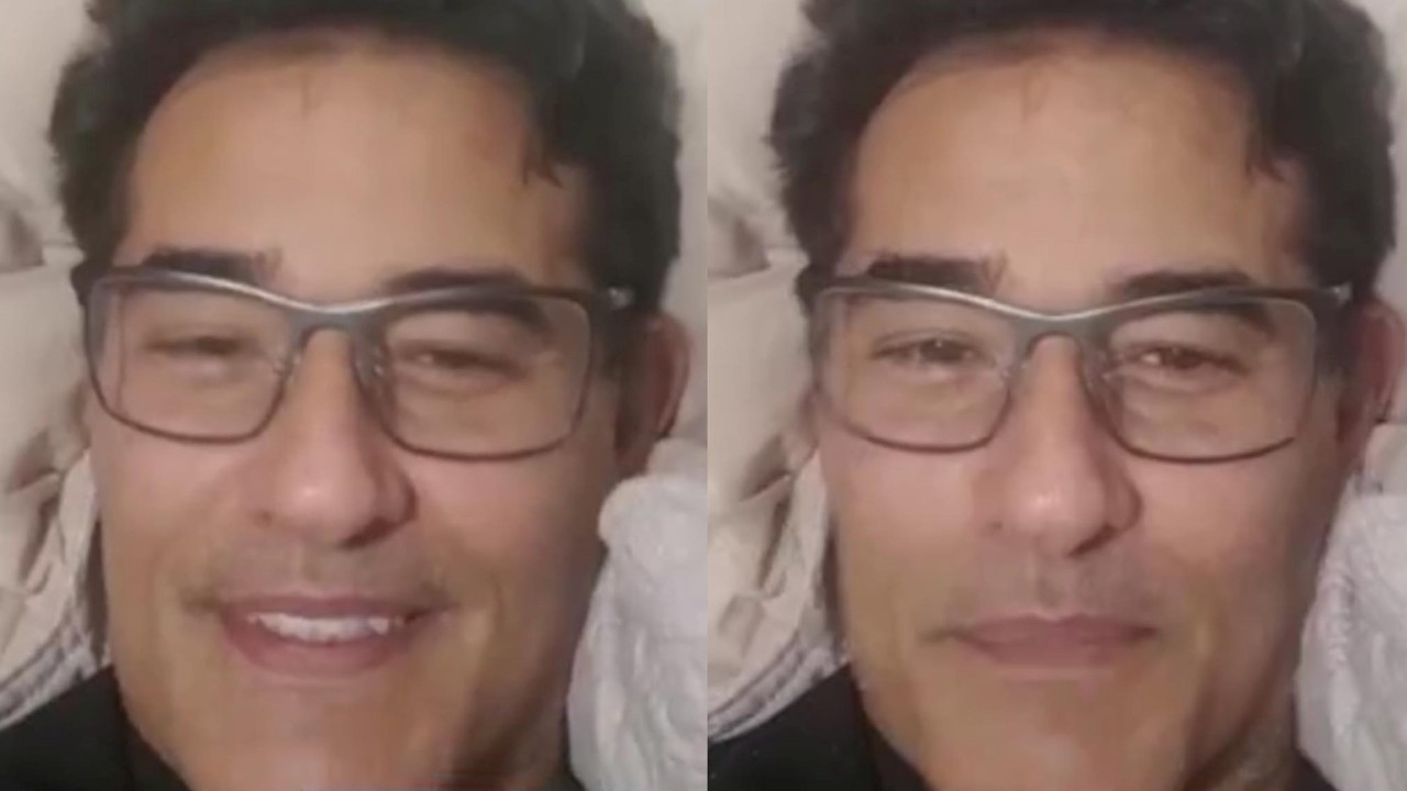 Após dias de internação por Covid-19, Luciano Szafir vive momento simples com os filhos e valoriza: “Coisa boa”