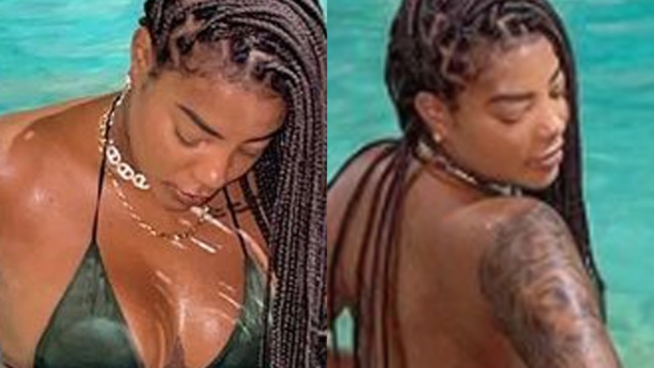No México, Ludmilla mostra frente e verso de biquíni ao sair da piscina com bumbum em pé: “Misericórdia”