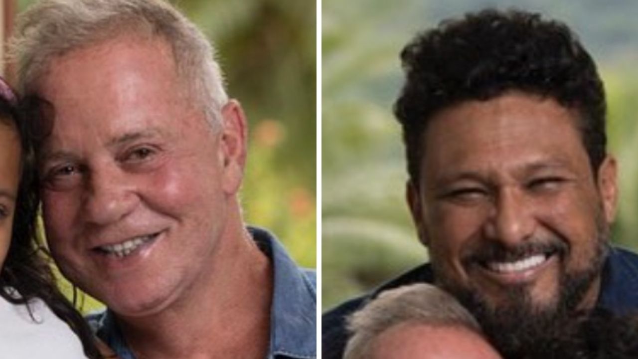 Luiz Fernando Guimarães e o marido apresentam os filhos um ano após adoção: “Somos muito sortudos”