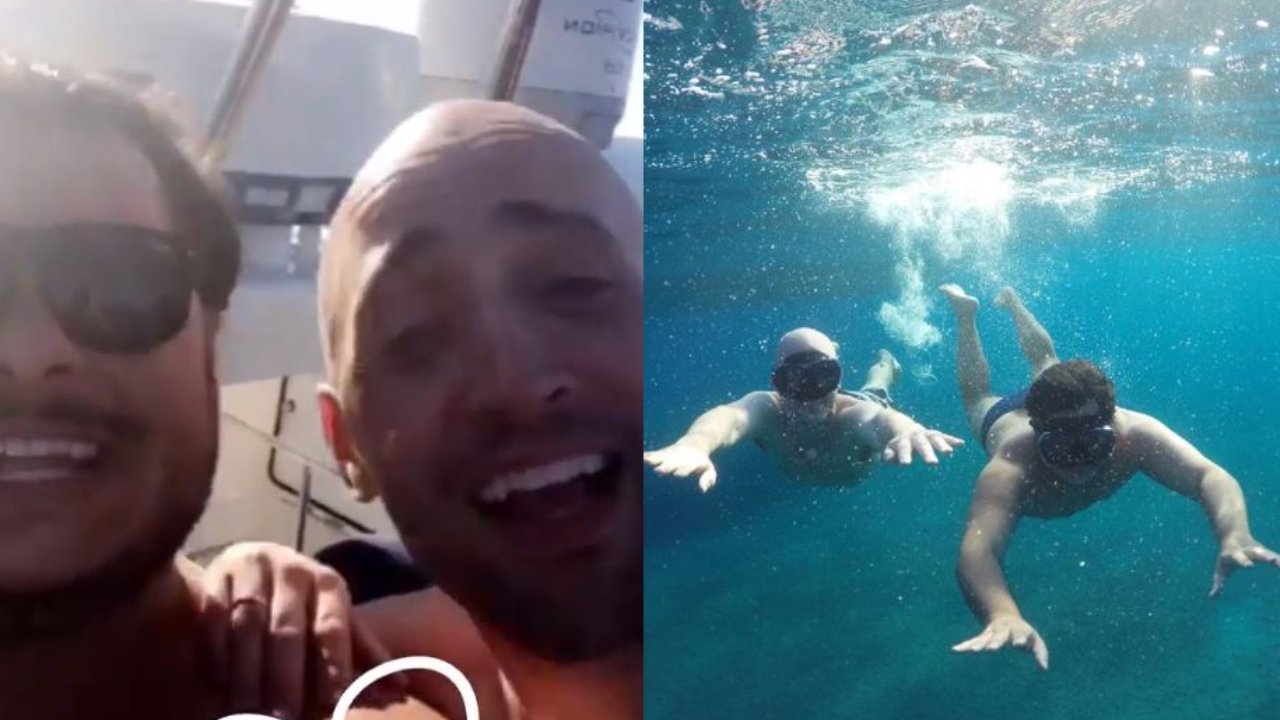 Marcos Majella não esconde aperto no coração ao encontrar fotos de viagem especial com Paulo Gustavo: “Te amo”