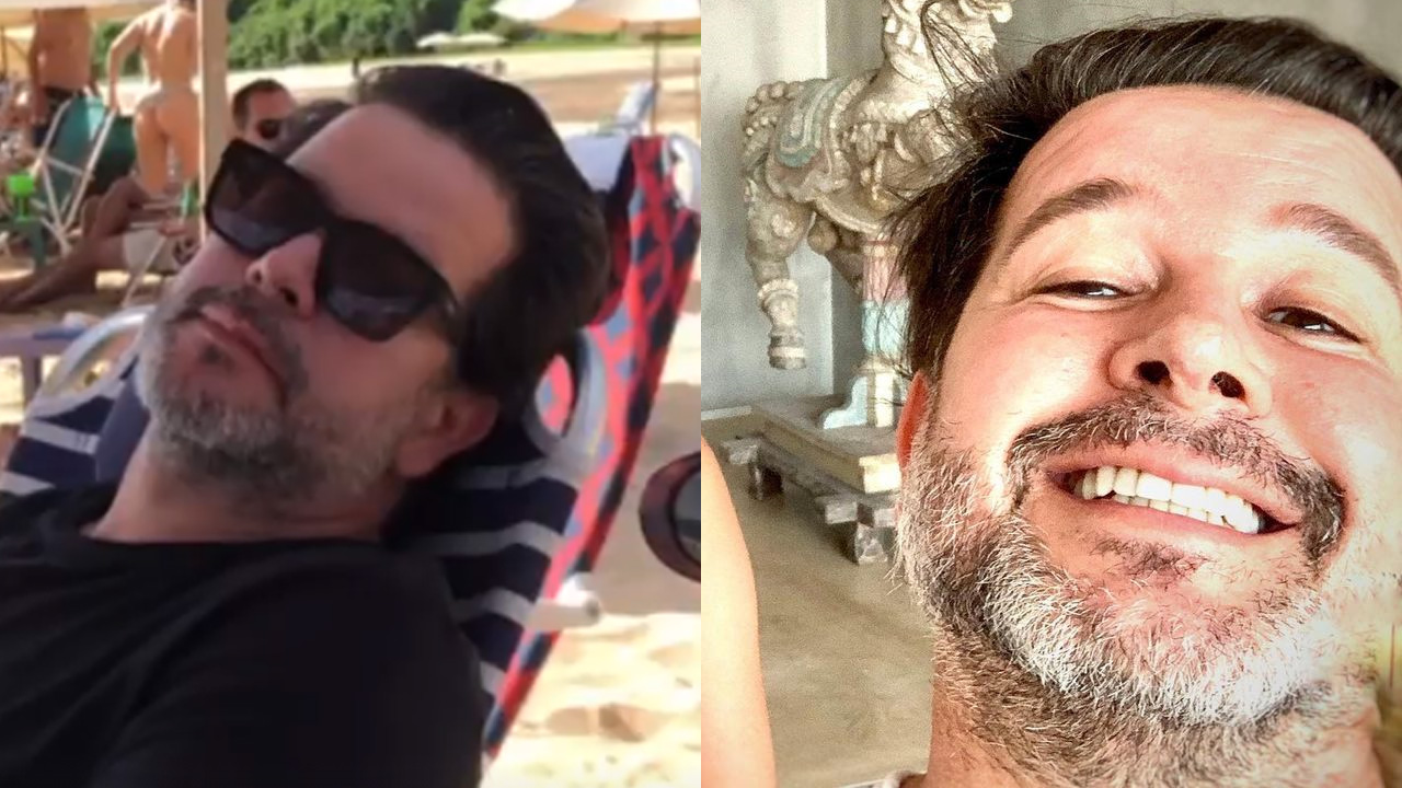 Discreto, Murilo Benício posa em clique raro com filho que teve com Alessandra Negrini e celebra os 50 anos