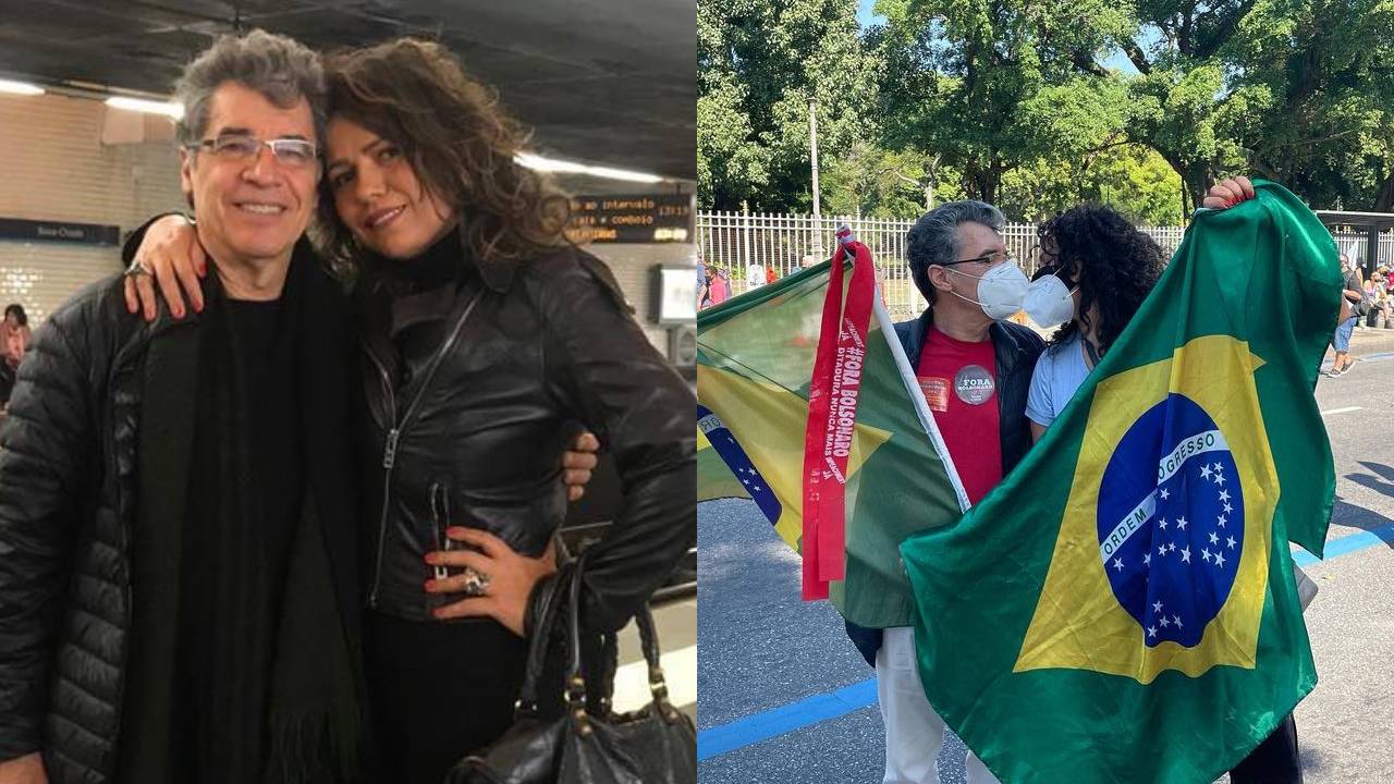 Noivos! Paulo Betti pede Dadá Coelho em casamento durante protesto contra Jair Bolsonaro: “Emocionada”