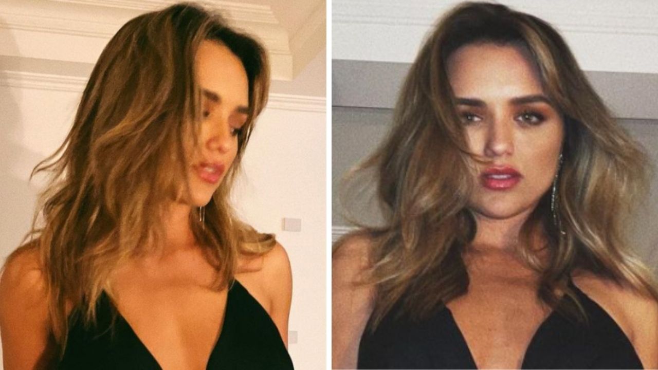 De vestido preto decotado, ex-BBB Rafa Kalimann valoriza fenda e deixa pernas de fora: “Gostosona”