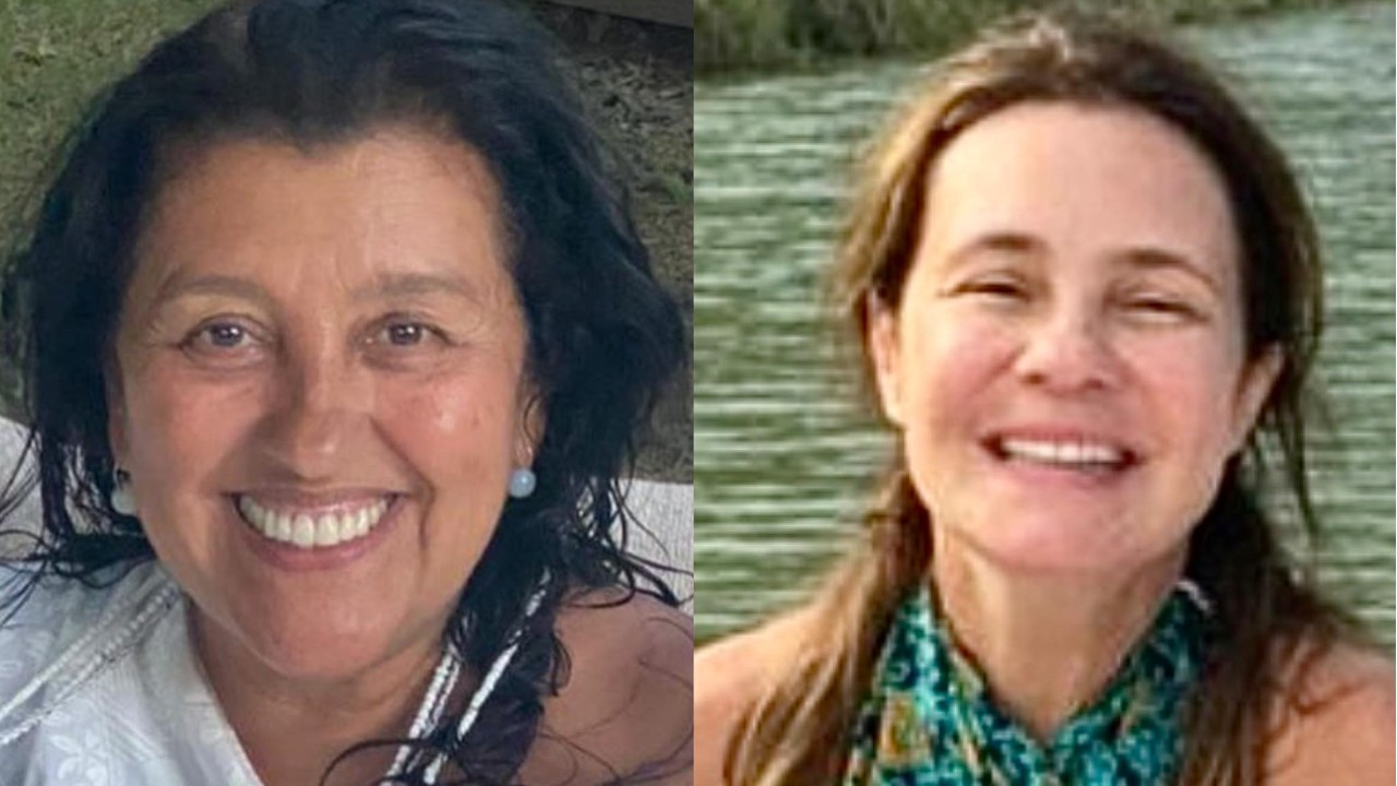 Regina Casé encontra Adriana Esteves e registra momento épico: “Dona Lurdes não ficou com raiva da Thelma”