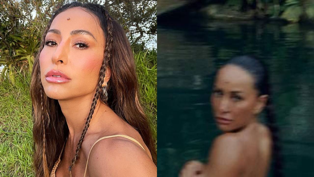Sabrina Sato surge completamente pelada durante banho de rio e leva web à loucura: “Não faz isso comigo”