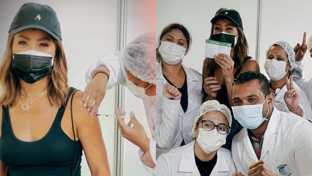 Após vencer a Covid-19, Sabrina Sato é vacinada e faz desabafo sincero: “Eu tomo por mim, pela minha filha”