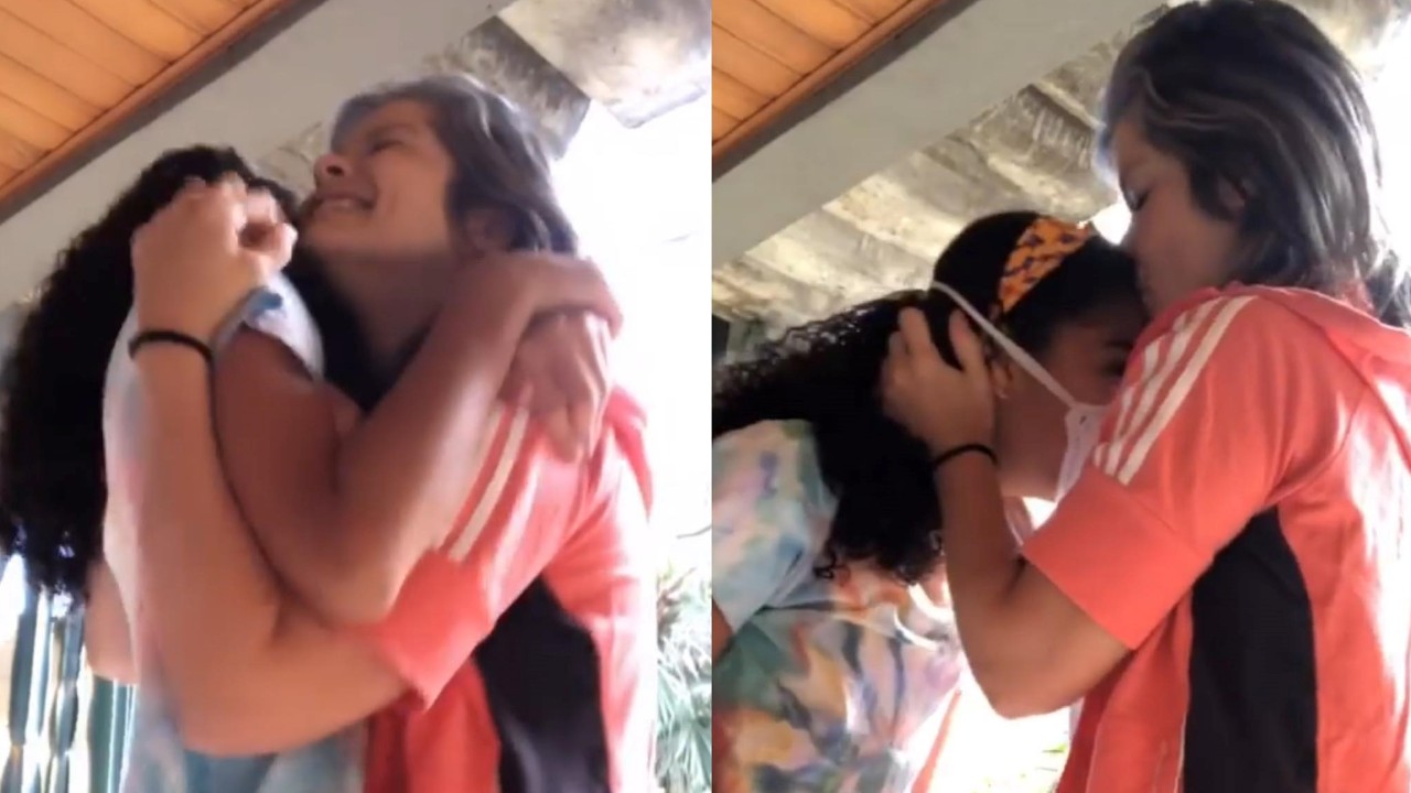 Samara Felippo emociona ao protagonizar primeiro abraço na primogênita pós-Covid-19: “Meu amor”