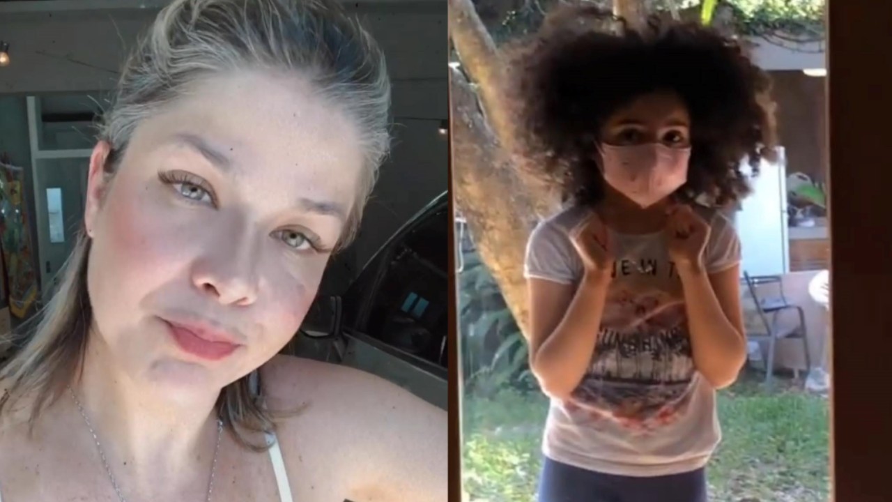 Sem poder se aproximar das filhas com Covid-19, Samara Felippo mostra a caçula de longe: “Não aguento”