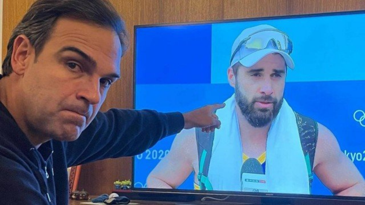 Tadeu Schmidt comove ao falar da eliminação do sobrinho das Olimpíadas após período na UTI: “Orgulho infinito”