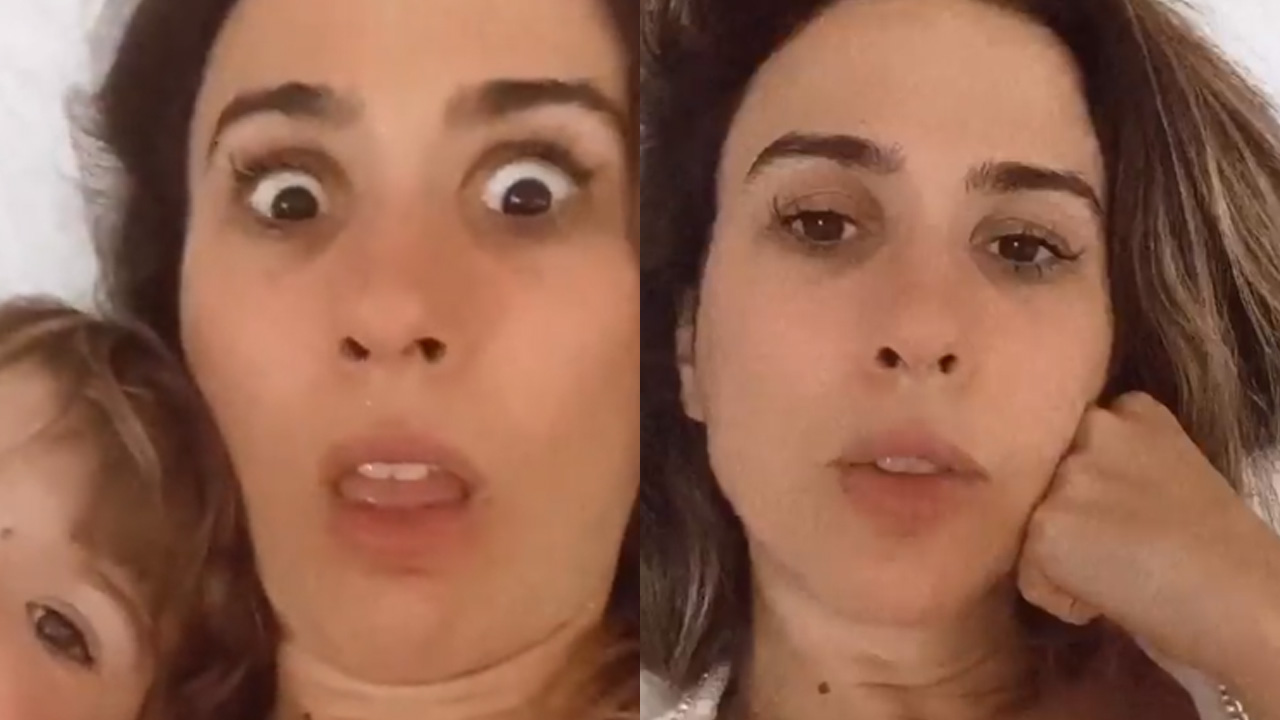 Fazendo caretas, Tatá Werneck arranca gargalhadas de Clara Maria e encanta seguidores