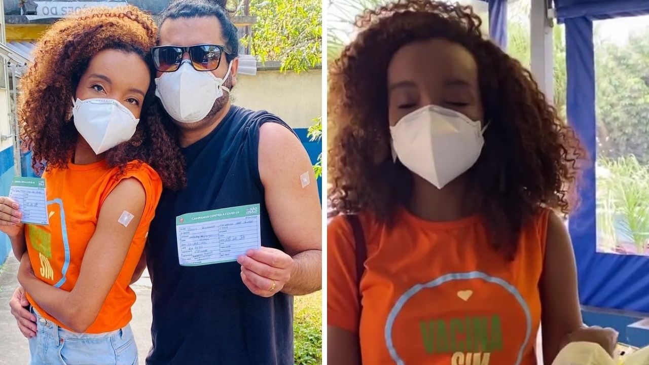 Ex-BBB Thelma Assis toma a vacina e relembra o falecimento do pai na mesma data: “O dia tem um novo significado”