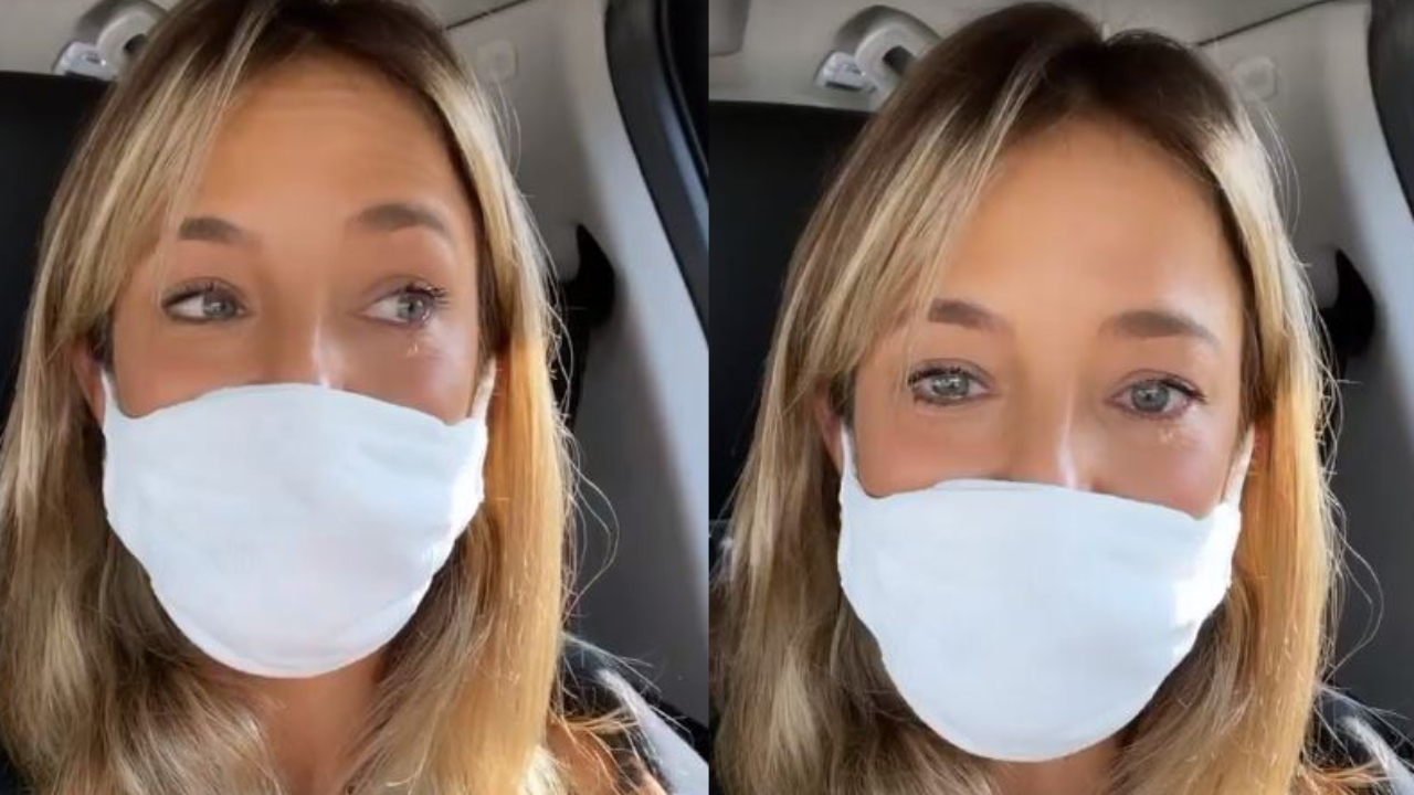Ticiane Pinheiro chora de alívio ao receber primeira dose da vacina e exalta o SUS: “Aliviada”