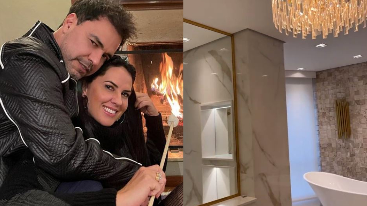 Graciele Lacerda espanta fãs com todo luxo em novo triplex com Zezé Di Camargo: “Está difícil, mas vale a pena”