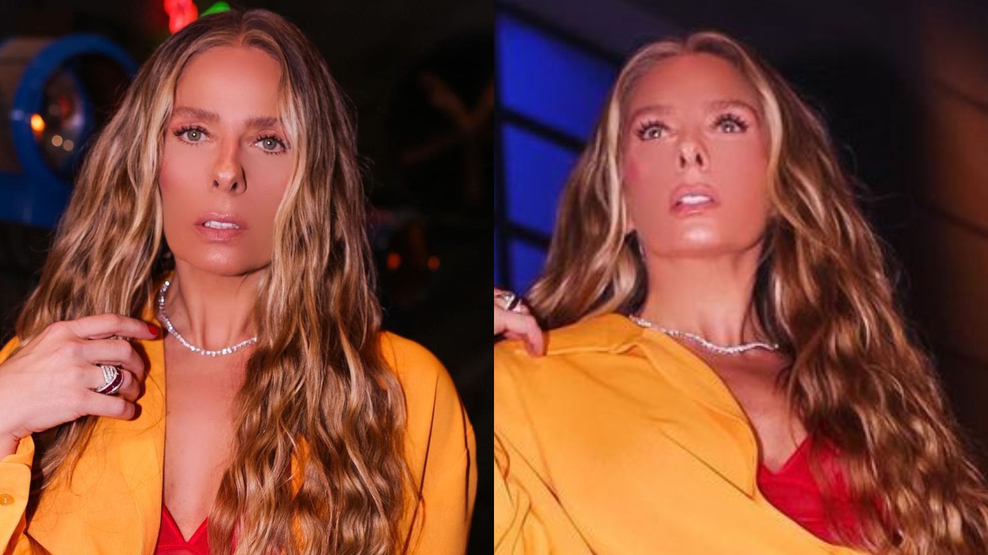 Adriane Galisteu arrasa com vestidinho estiloso e ostenta pernões: “Gostosa”