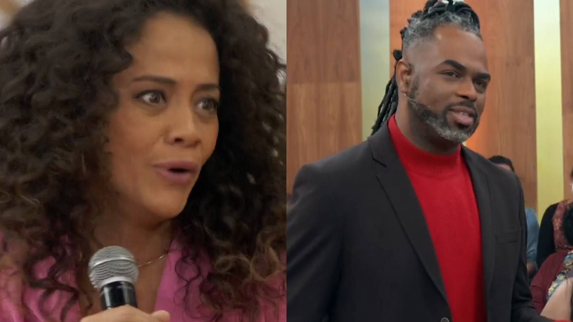 Zuleica de ‘Pantanal’, Aline Borges comete gafe com Manoel Soares ao vivo no ‘Encontro’: “Me perdoa”