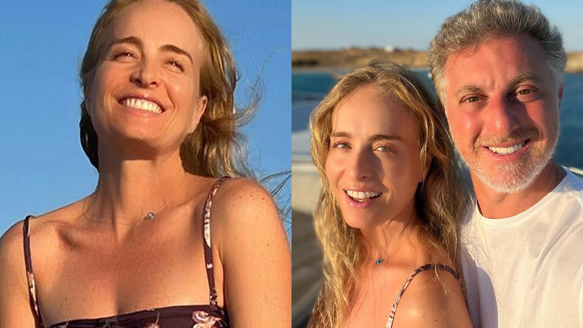 Angélica mostra corpo esbelto em passeio de iate com Luciano Huck: “Plena”