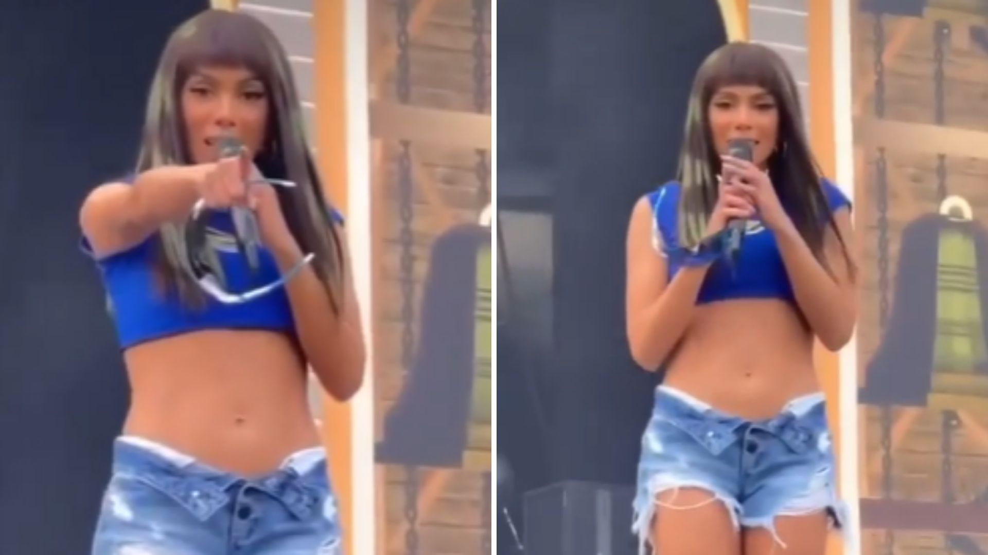 Comprometida, Anitta para show para elogiar homem na plateia: “Nunca vi mais bonito”