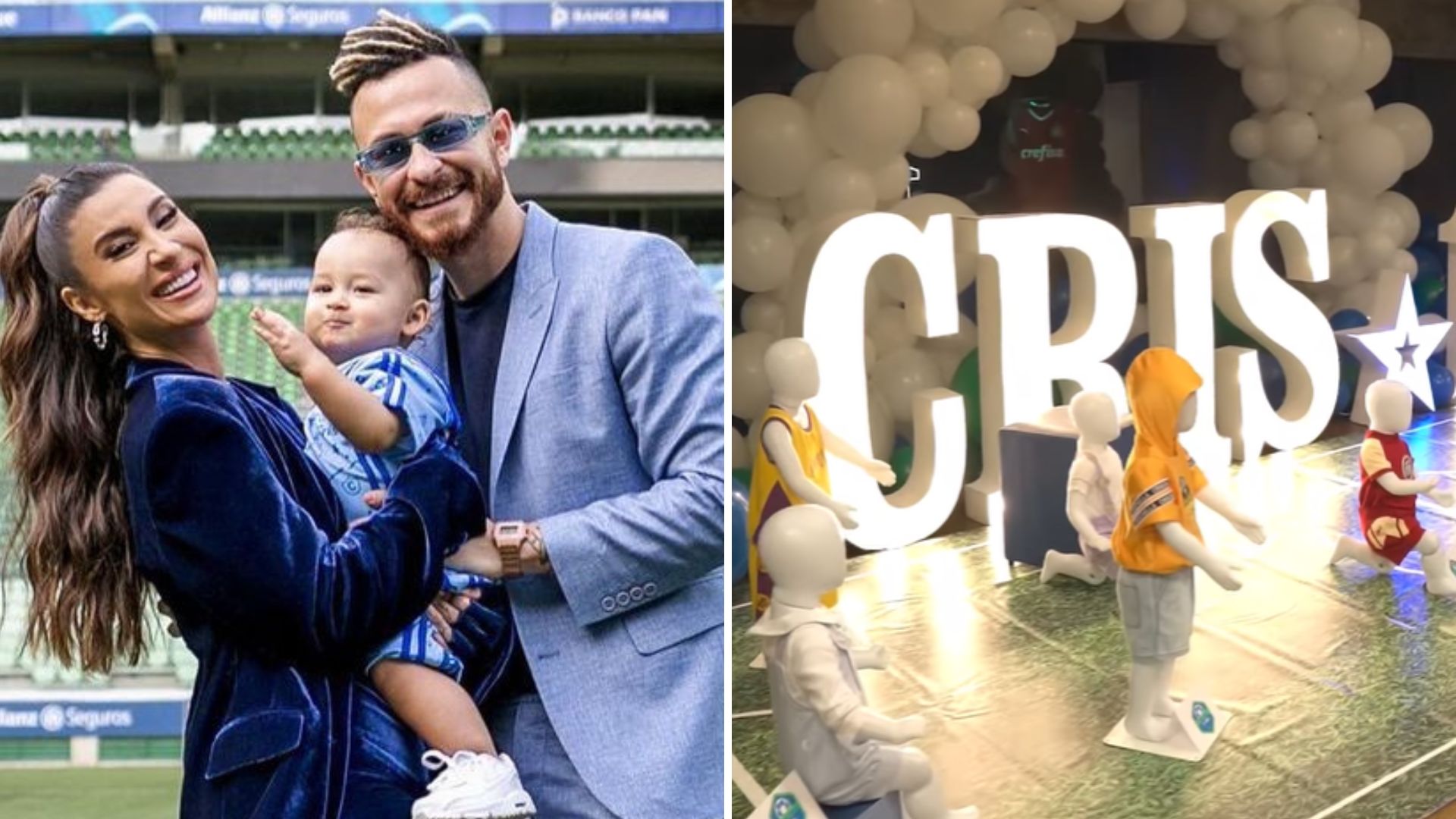 Bianca Andrade fecha estádio de futebol para celebrar um ano do filho: “Dono por um dia”
