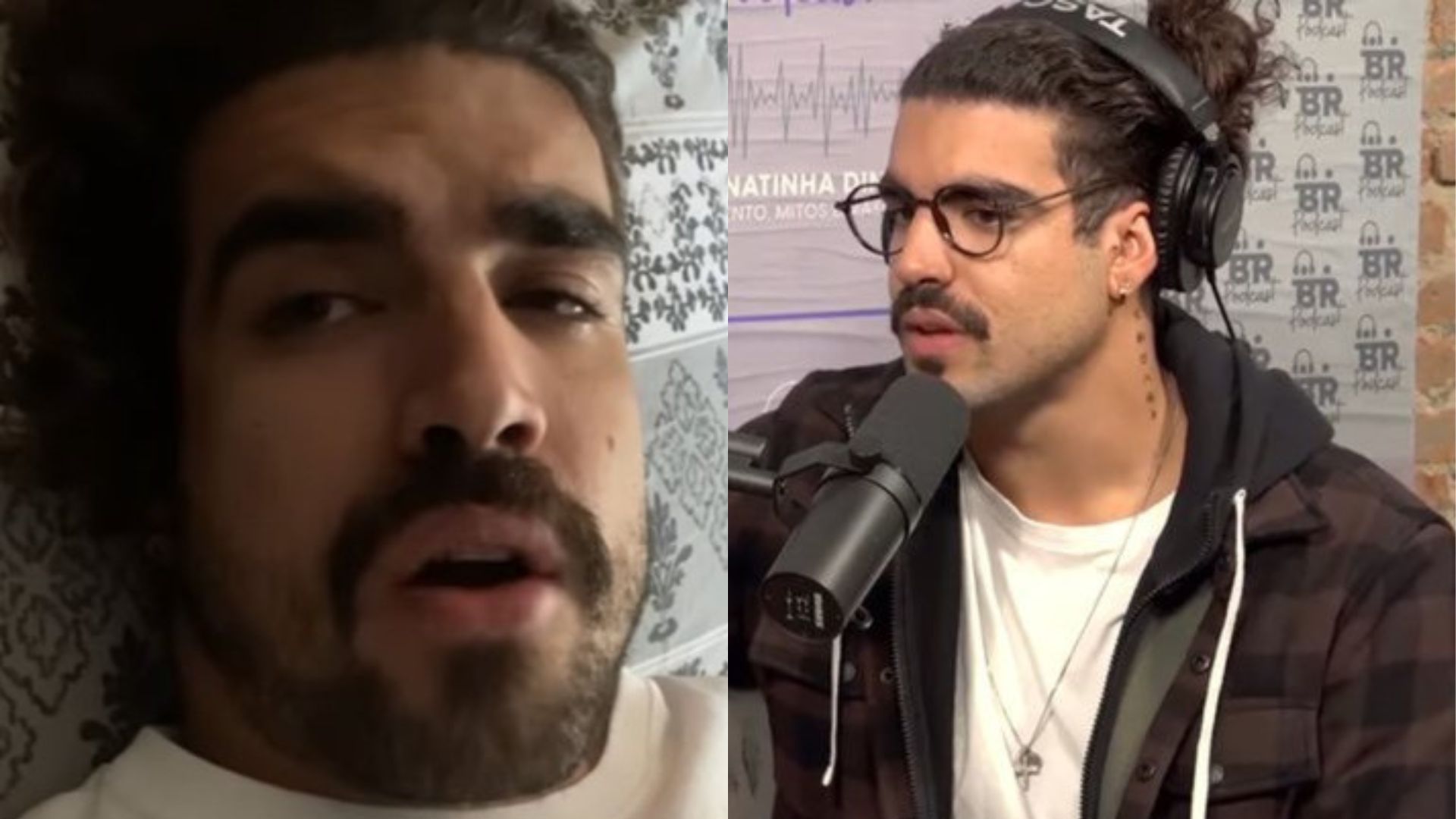 Caio Castro faz piada com polêmica sobre pagar jantar e ironiza: “Ela que pagou”