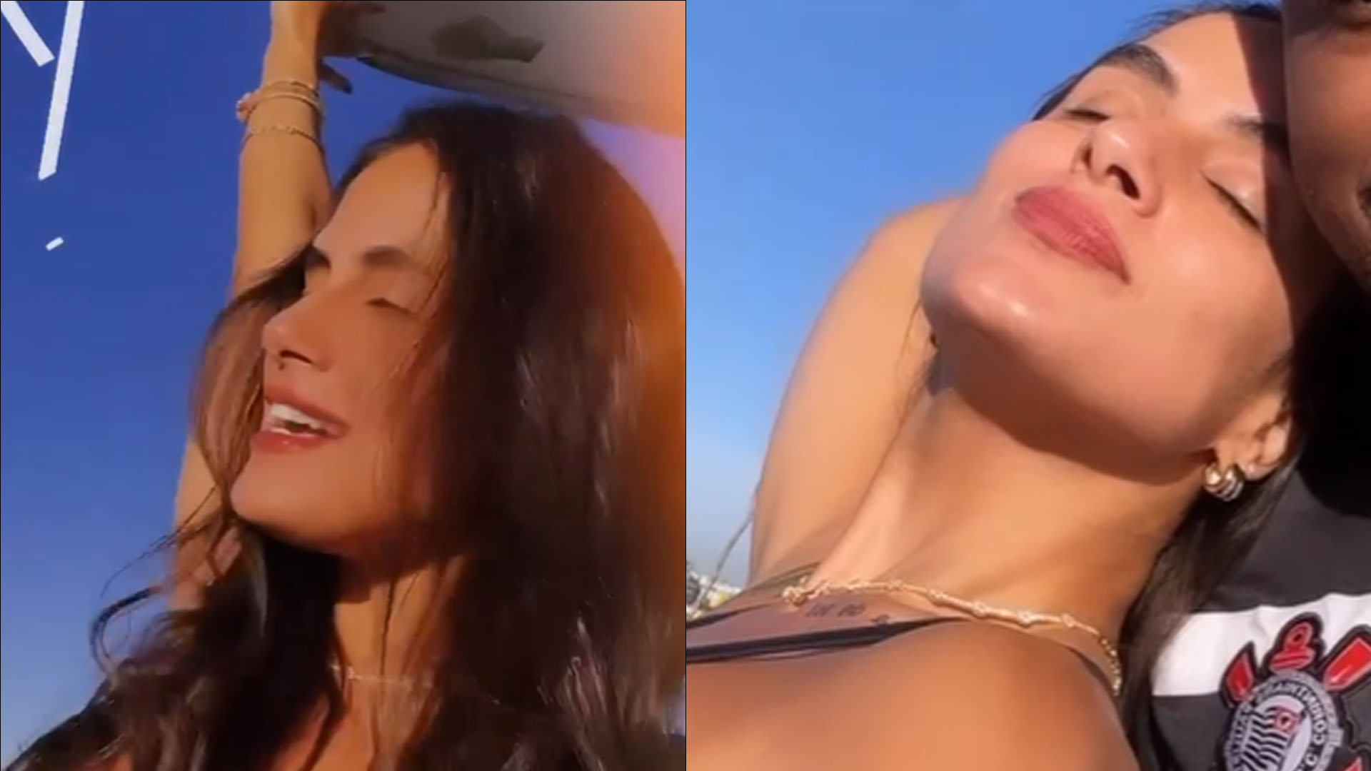 Ex-BBB Carol Peixinho ganha chamego de Thiaguinho em clique matinal: “Meu amor”