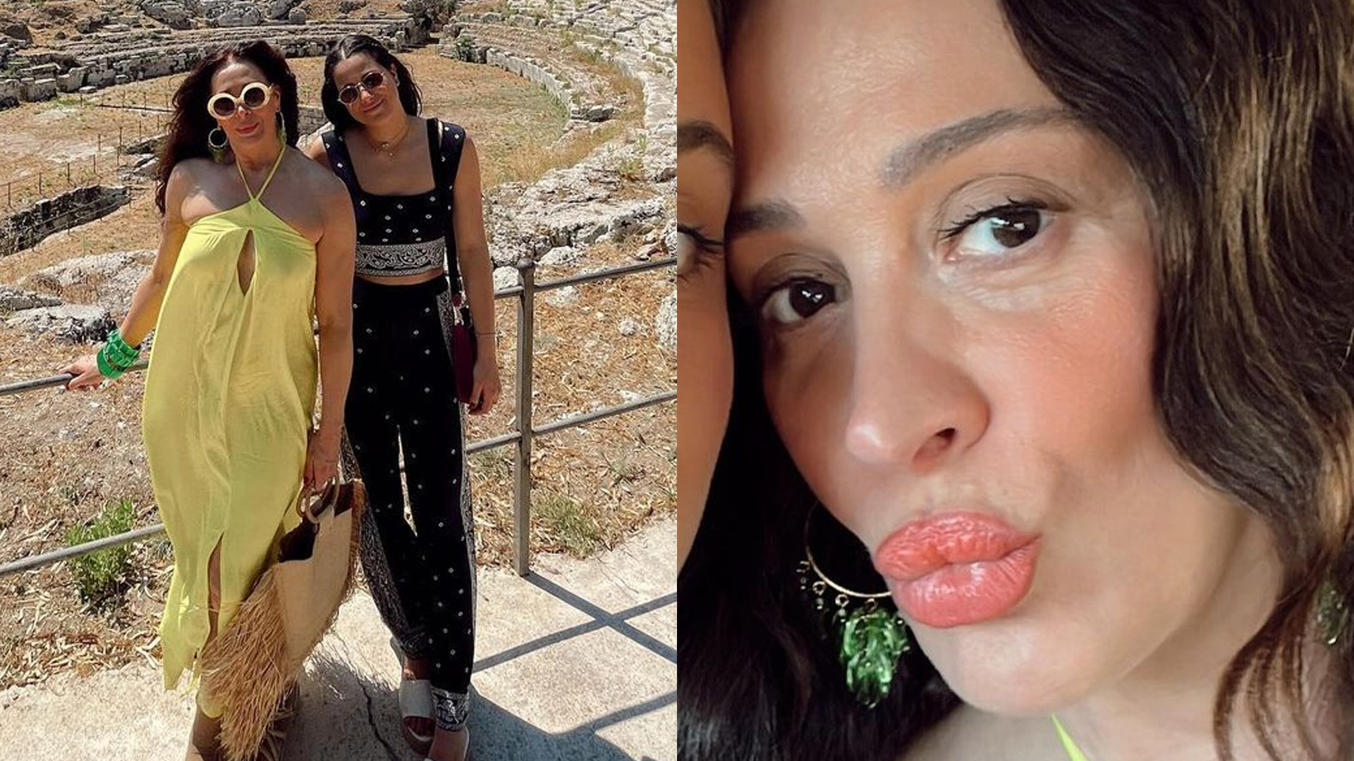Claudia Raia posa com a filha Sophia na Itália e esbanja juventude: “Parecem irmãs”