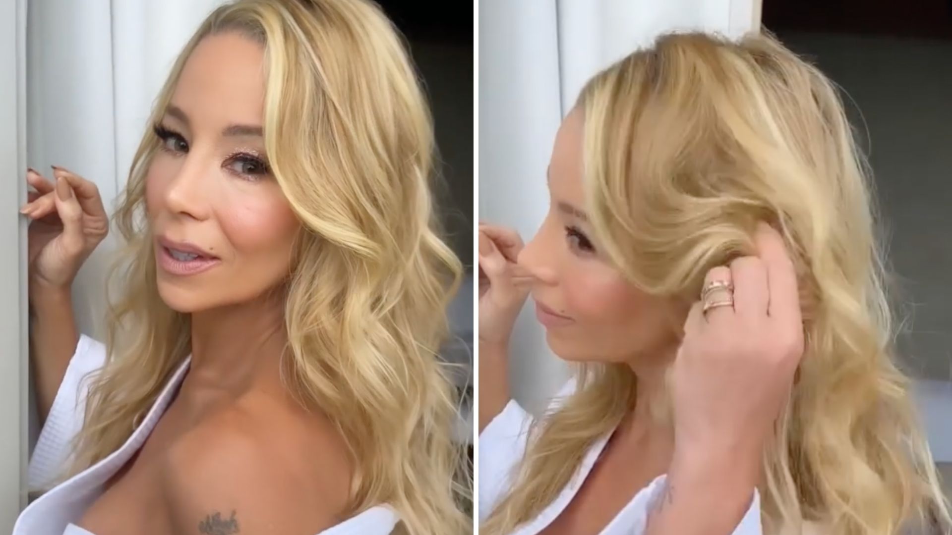 Com o marido em prisão domiciliar, Dani Winits sensualiza de roupão: “Vista sua autoestima”