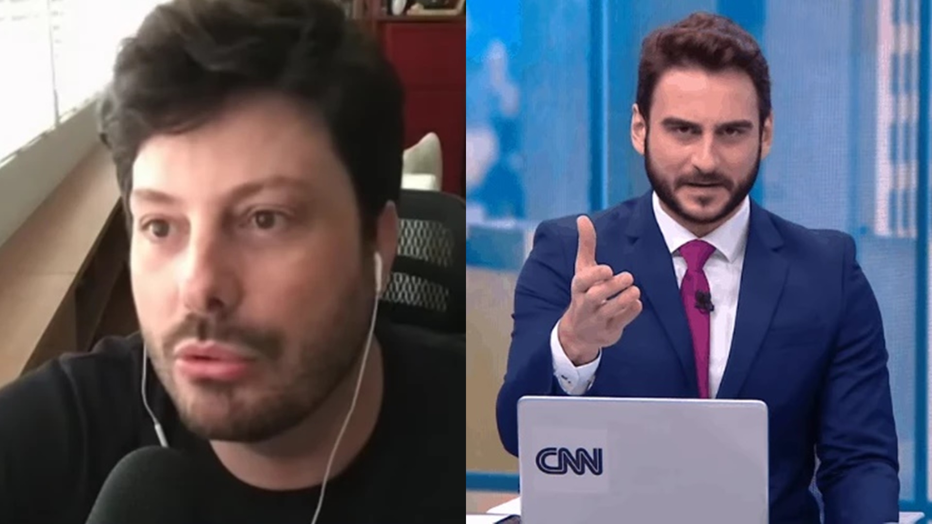 Danilo Gentili explode e ataca apresentador da CNN após vídeo: “Discursinho de merd*”