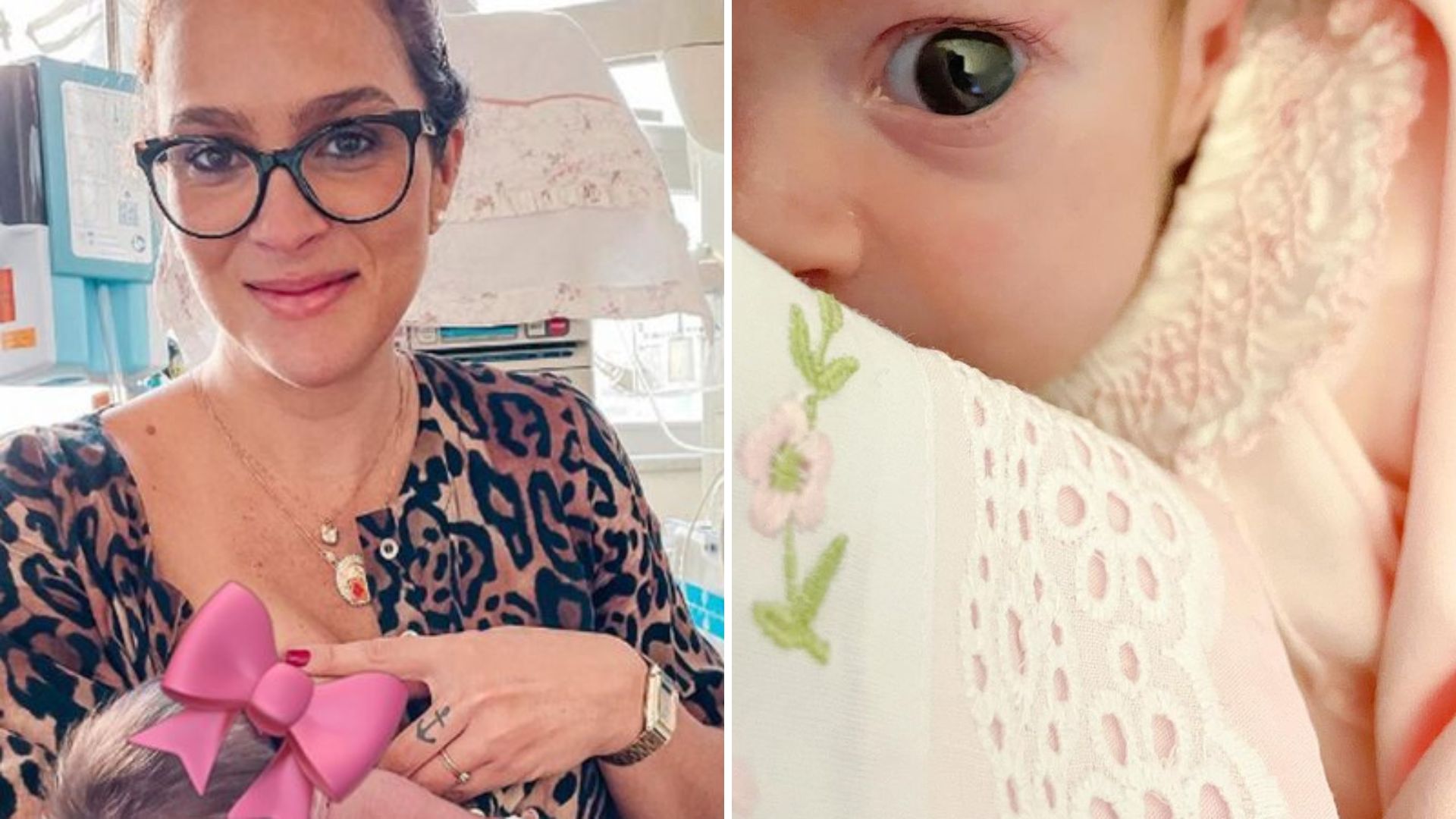 Esposa de Juliano Cazarré mostra o rostinho da filha após alta da UTI: “Princesa”