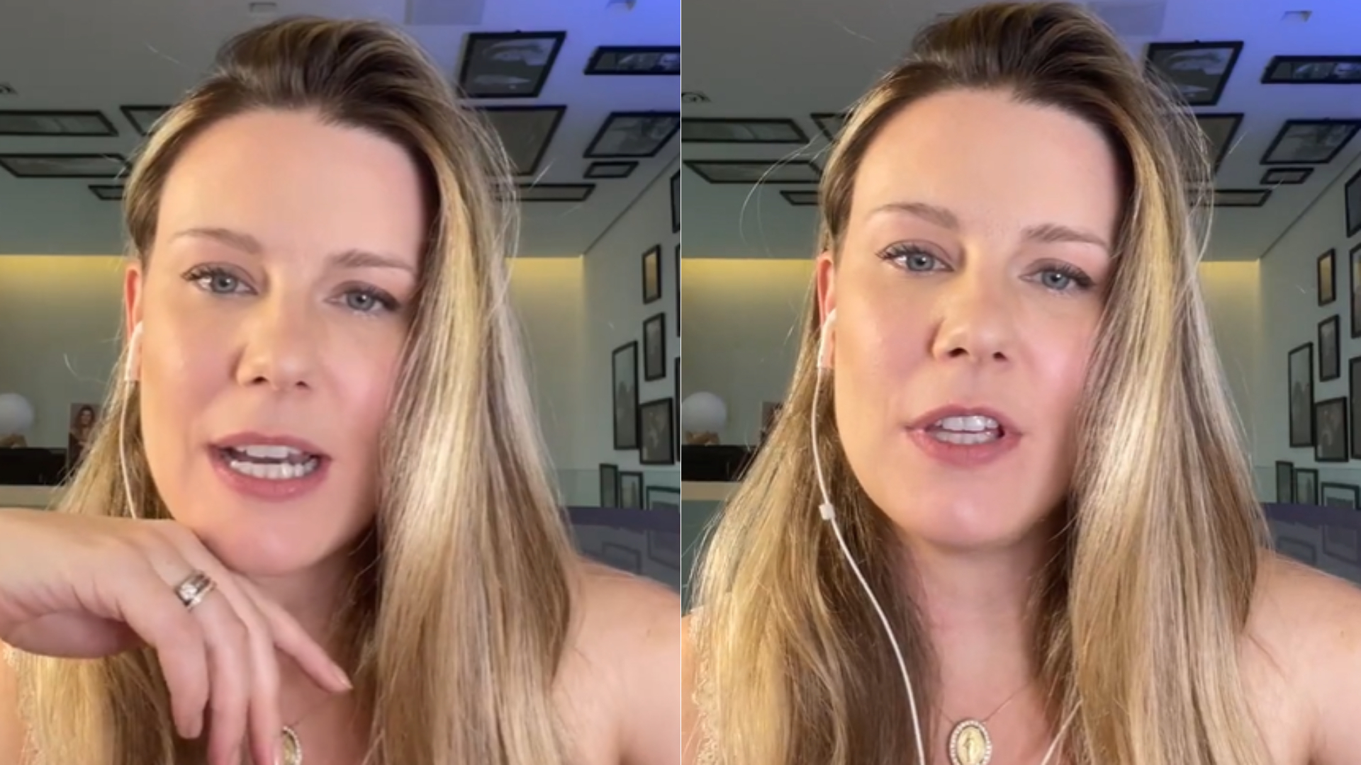 Esposa de Tiago Leifert desabafa sobre pressão estética e faz apelo: “Parem”