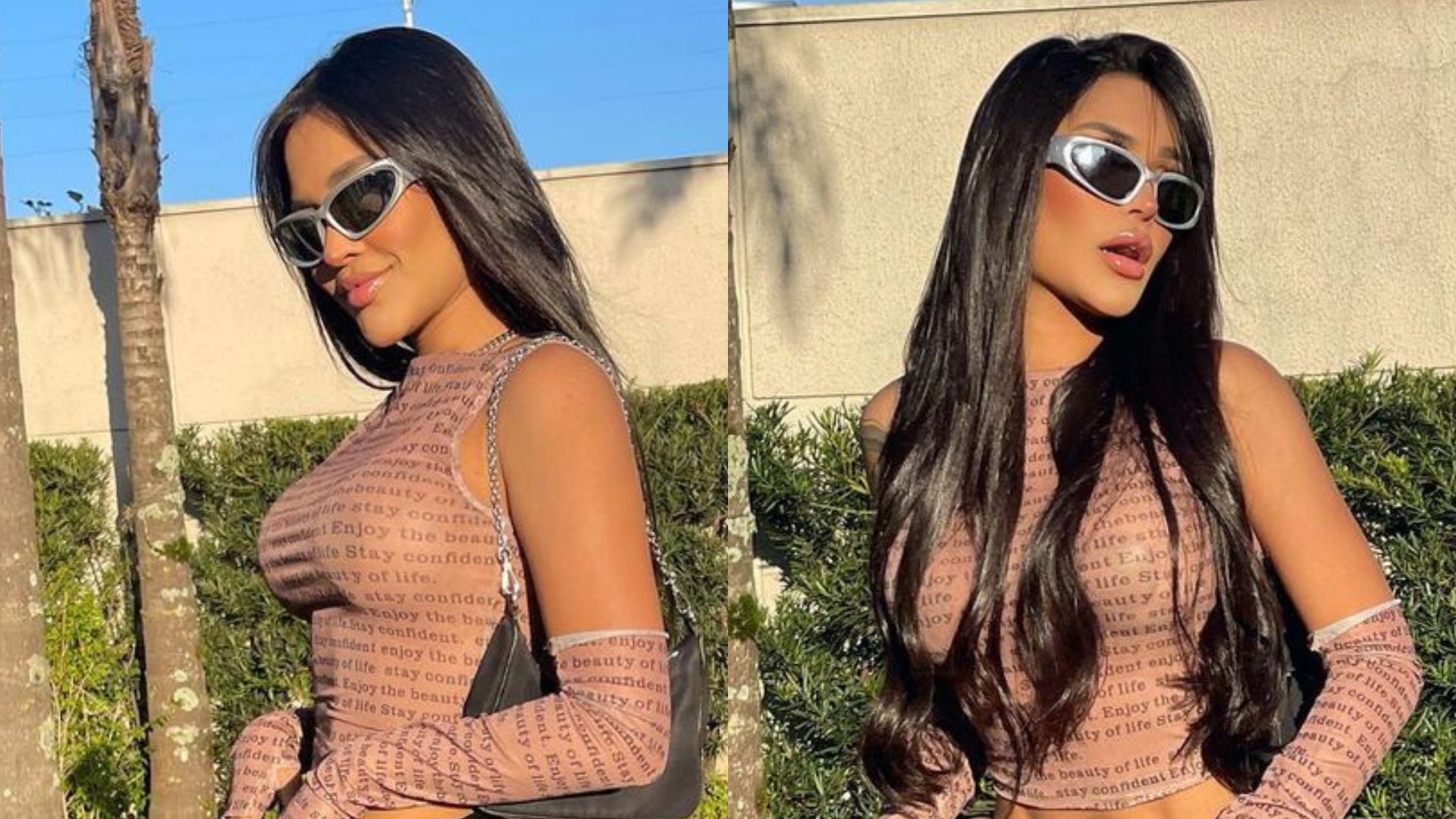 Ex-BBB Flay ousa ao eleger minissaia e deixa barriga trincada à mostra: “Boneca”