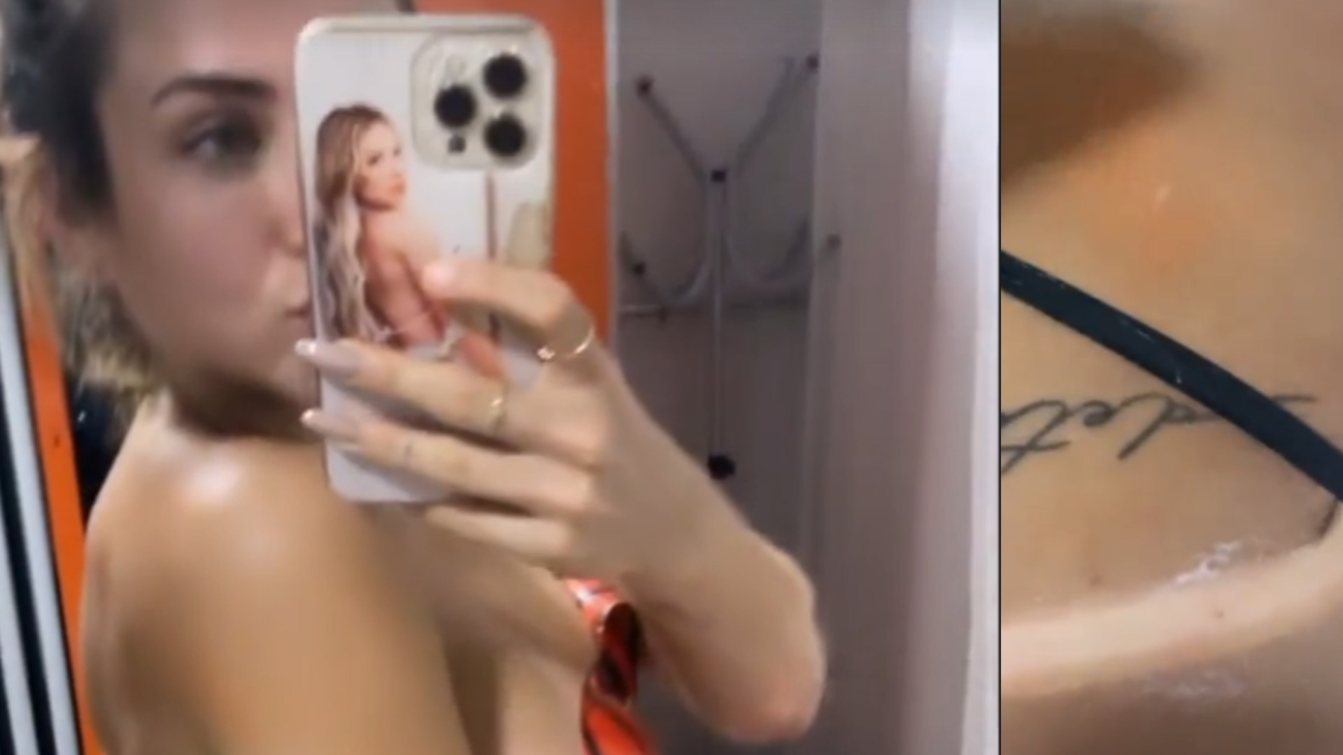 Ex-BBB Gabi Martins puxa biquíni de fita-adesiva e revela tatuagem íntima: “Detalhes”