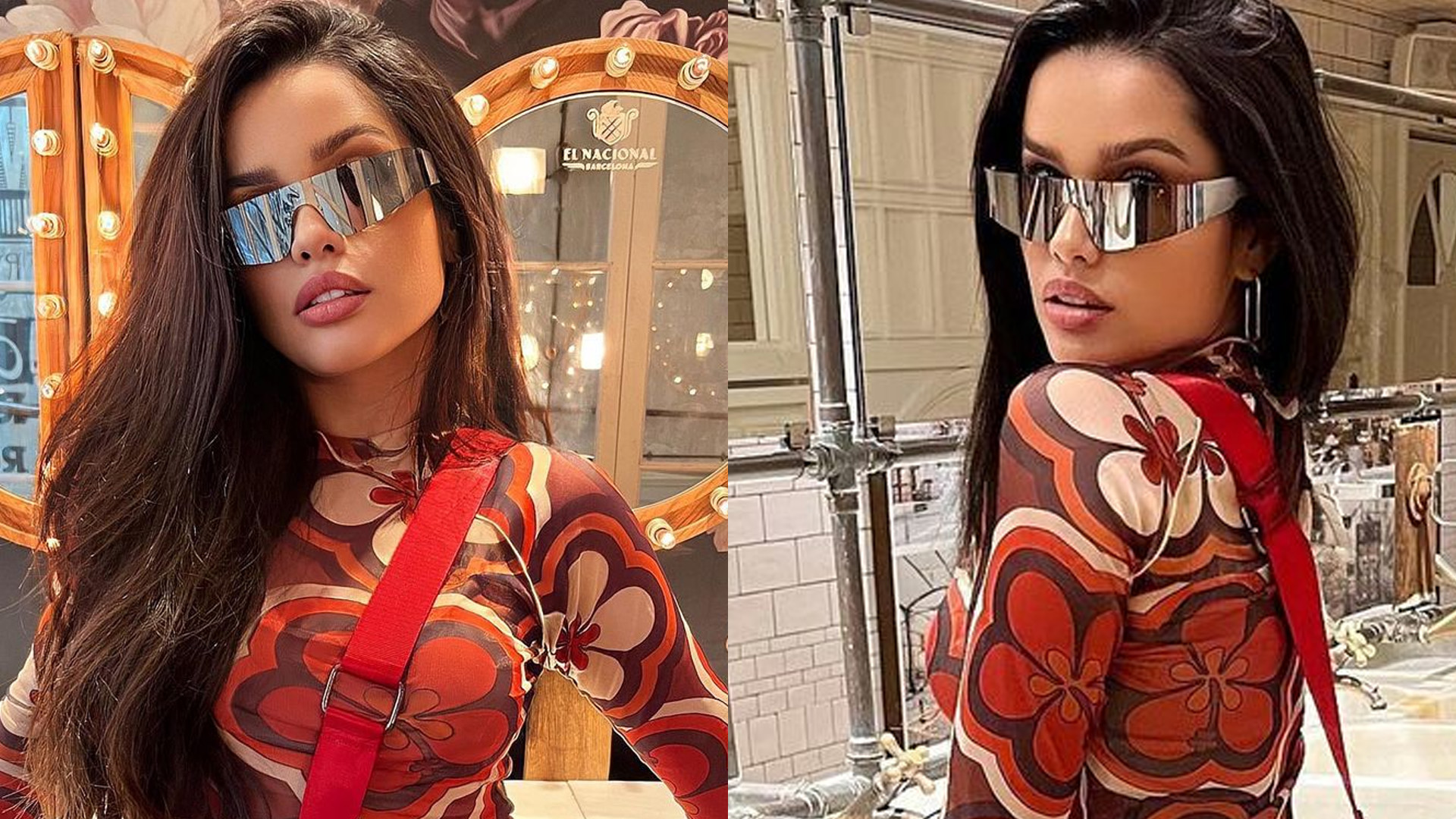 Ex-BBB Juliette causa com vestido coladinho na Espanha e desenha corpão: “Radiante”