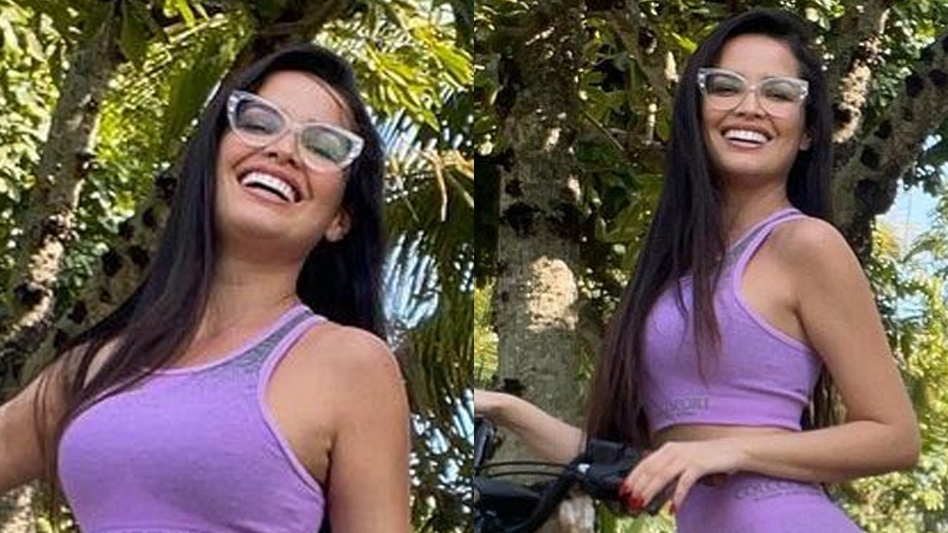 Ex-BBB Juliette pedala de legging e desenha silhueta do corpão: “Monumento”