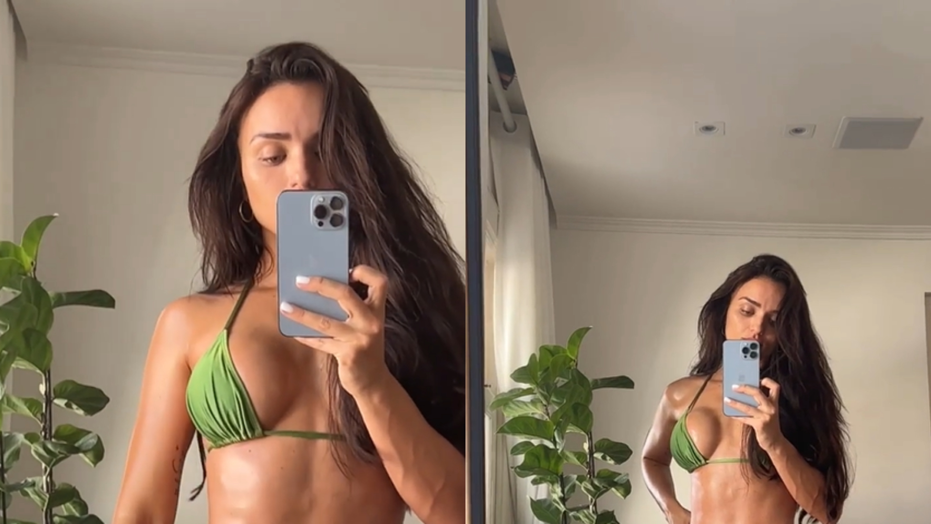 Ex-BBB Rafa Kalimann puxa calcinha mínima no limite e quase mostra demais: “Gata”