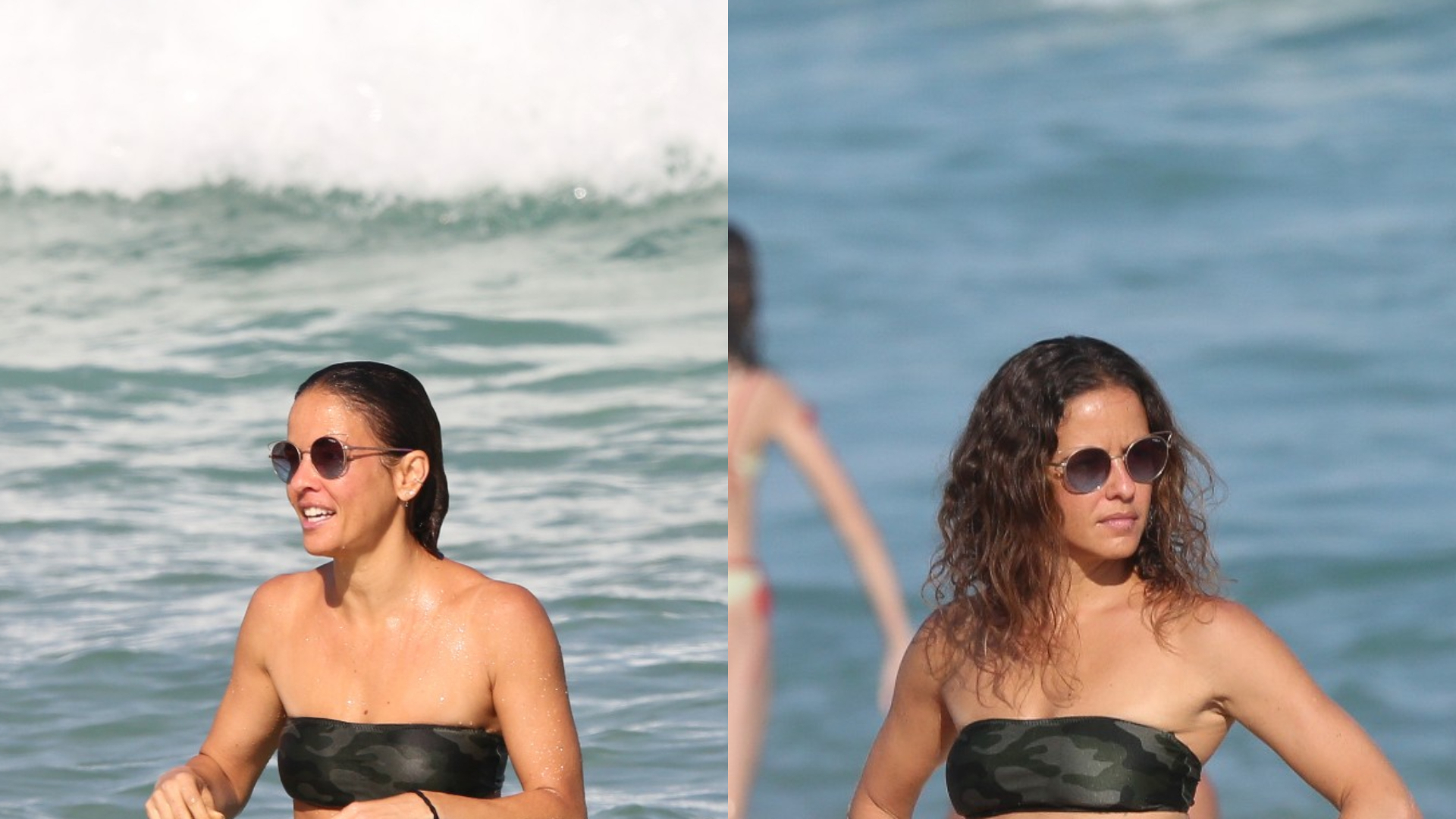 Aos 42 anos, Fernanda de Freitas surge com biquíni sem alça e corpão impressiona