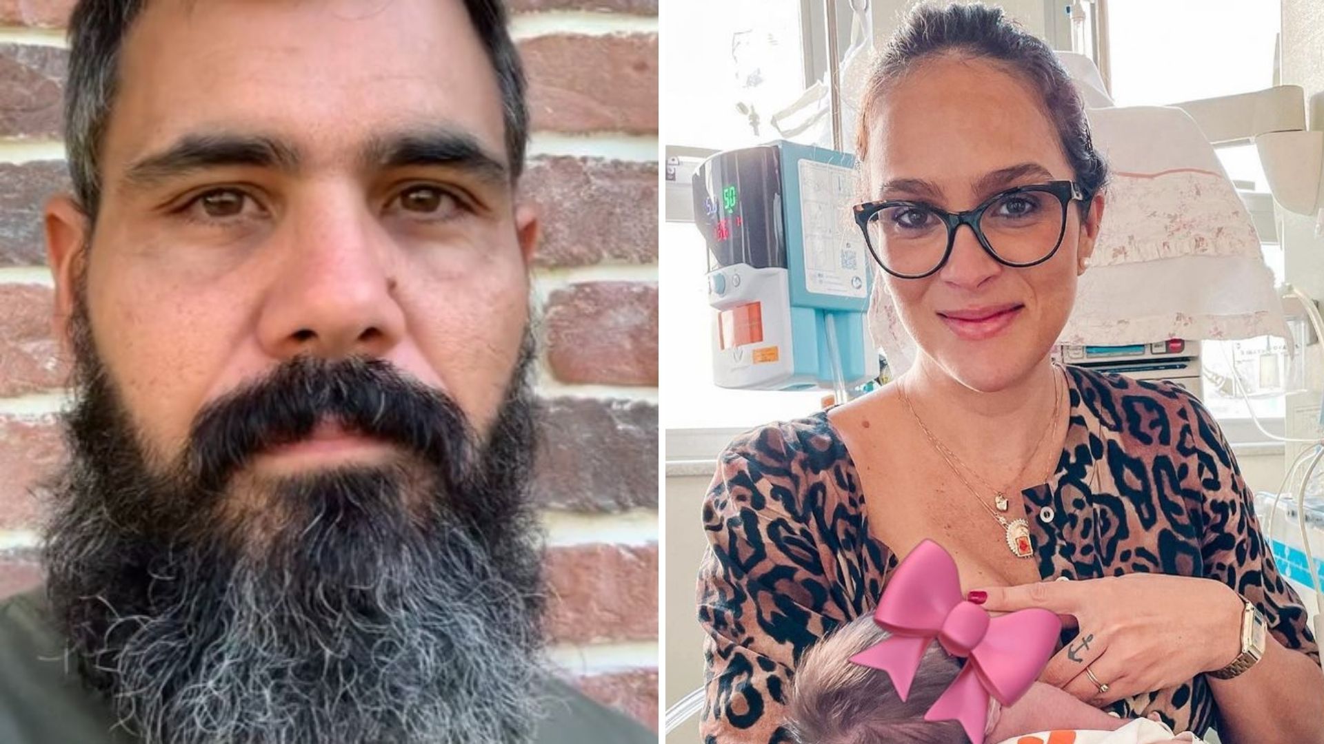 Milagre! Esposa de Juliano Cazarré consegue amamentar após cirurgia da filha: “Coisa linda”