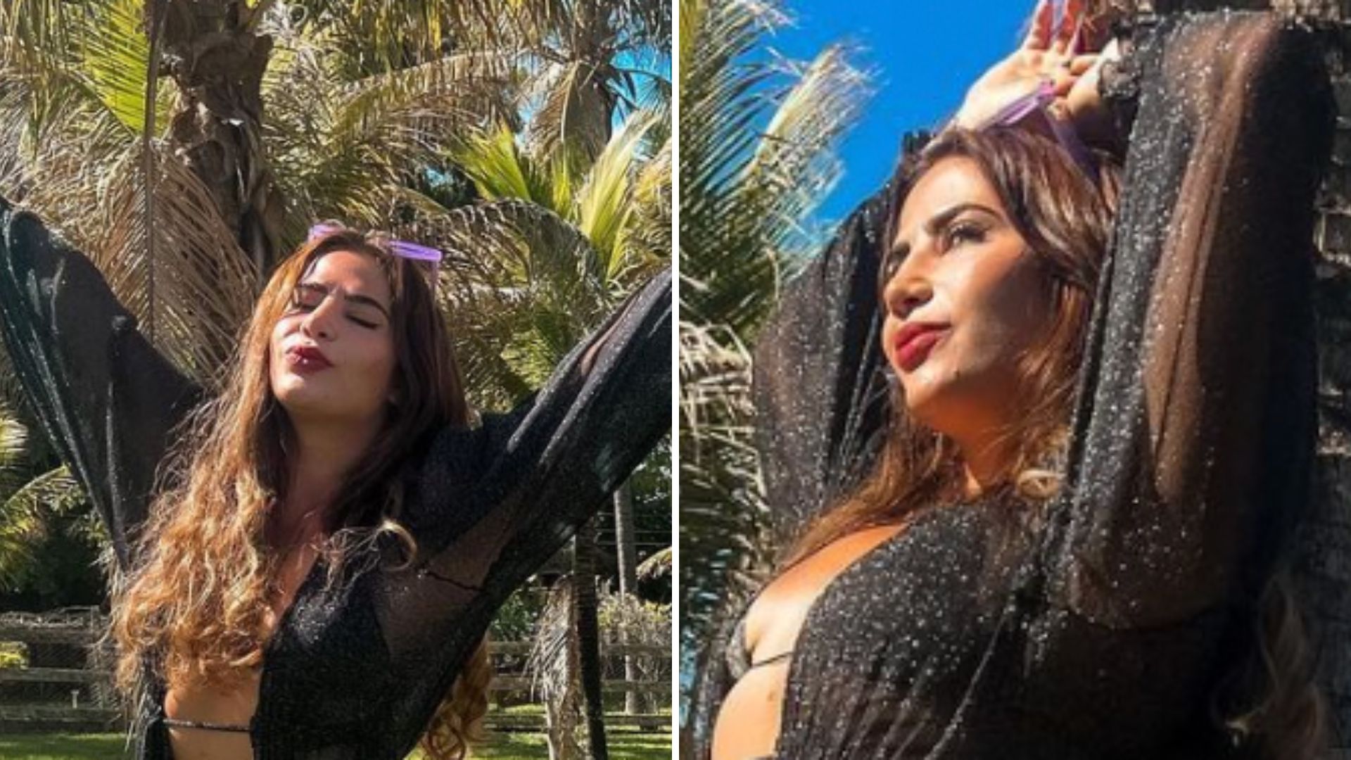 Uma nova mulher! Filha de Leonardo posa de biquíni após perder 30 kg: “Linda demais”