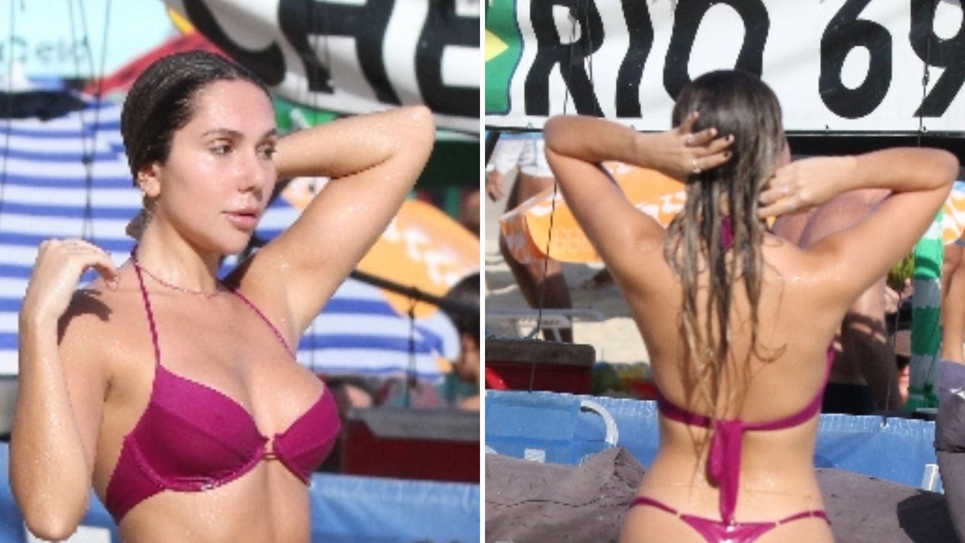 Filha de Renato Gaúcho vai à praia com biquíni atrevido e deixa fãs perplexos com seu corpão