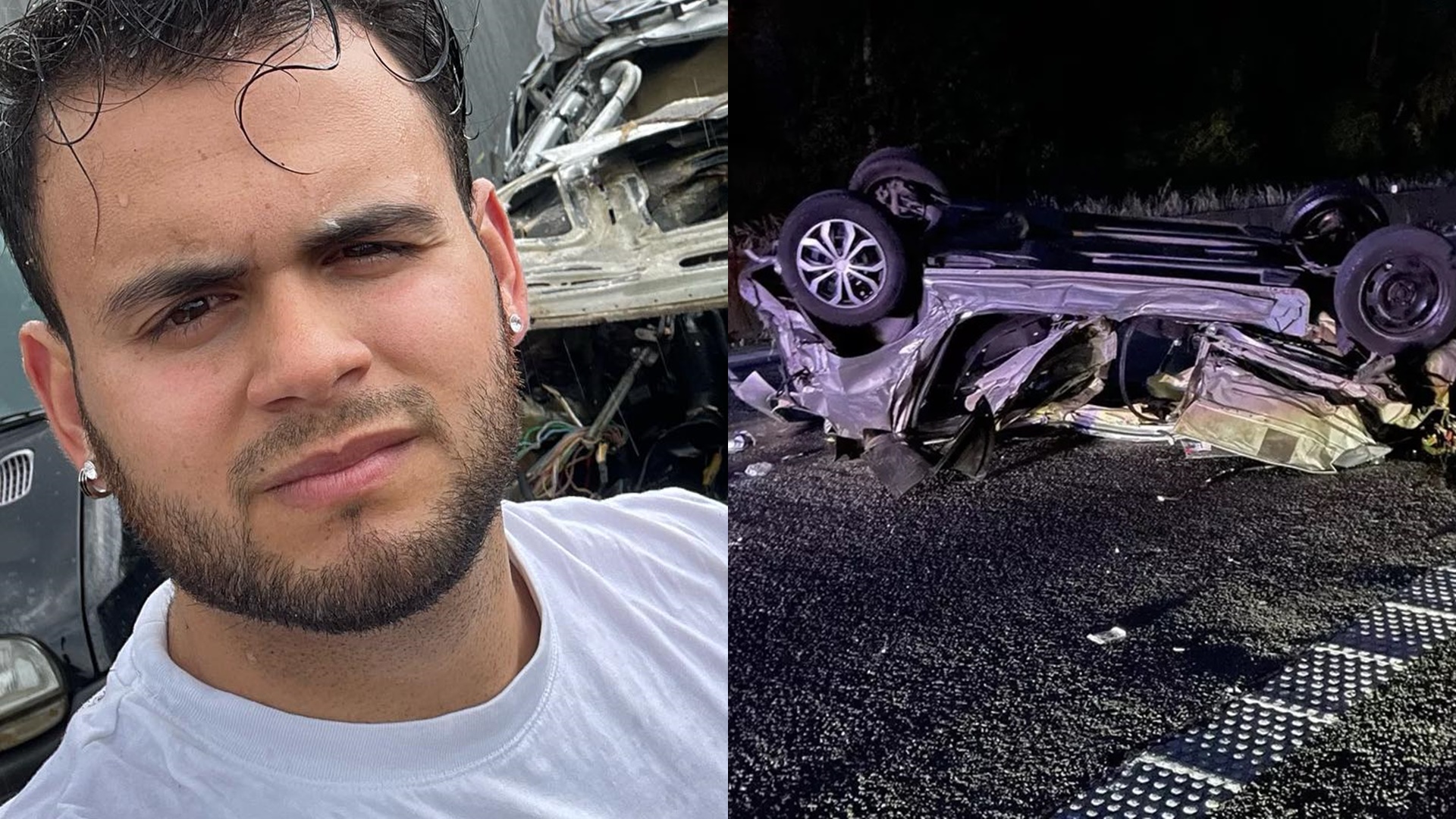Filho de Gretchen se choca ao ver carro após acidente: “Ainda não consigo acreditar”